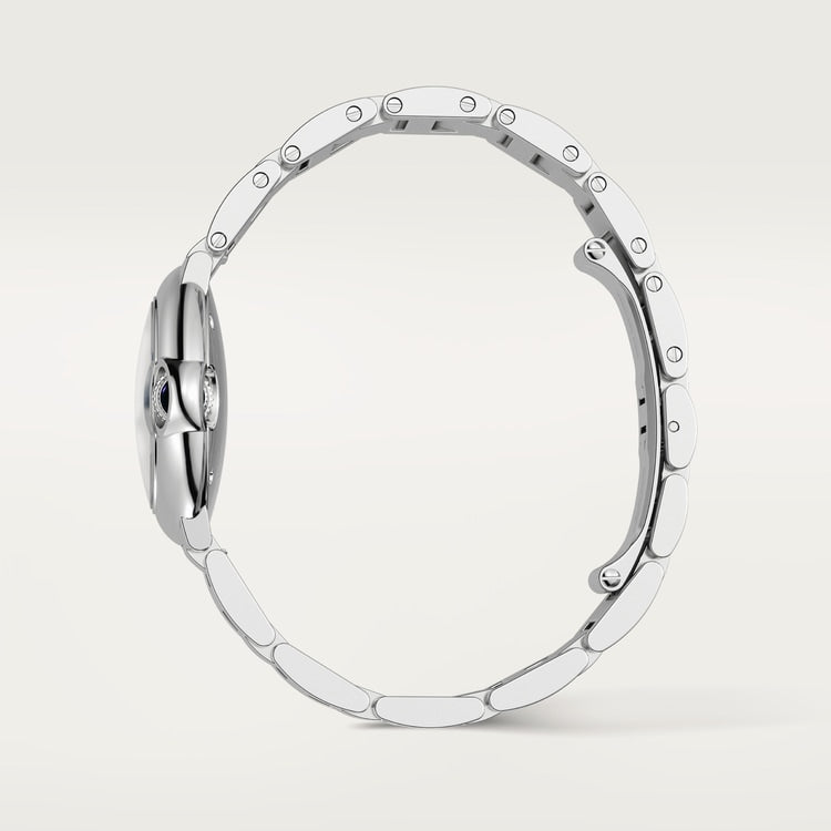 Cartier Ballon Bleu 28mm Quartz opaline Dial Steel Bracelet Watch