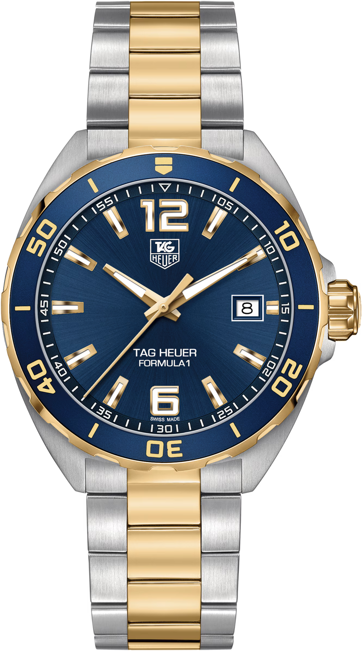 TAG Heuer Formula 1 41mm Quartz Blue Dial Silver & gold Steel plated Watch