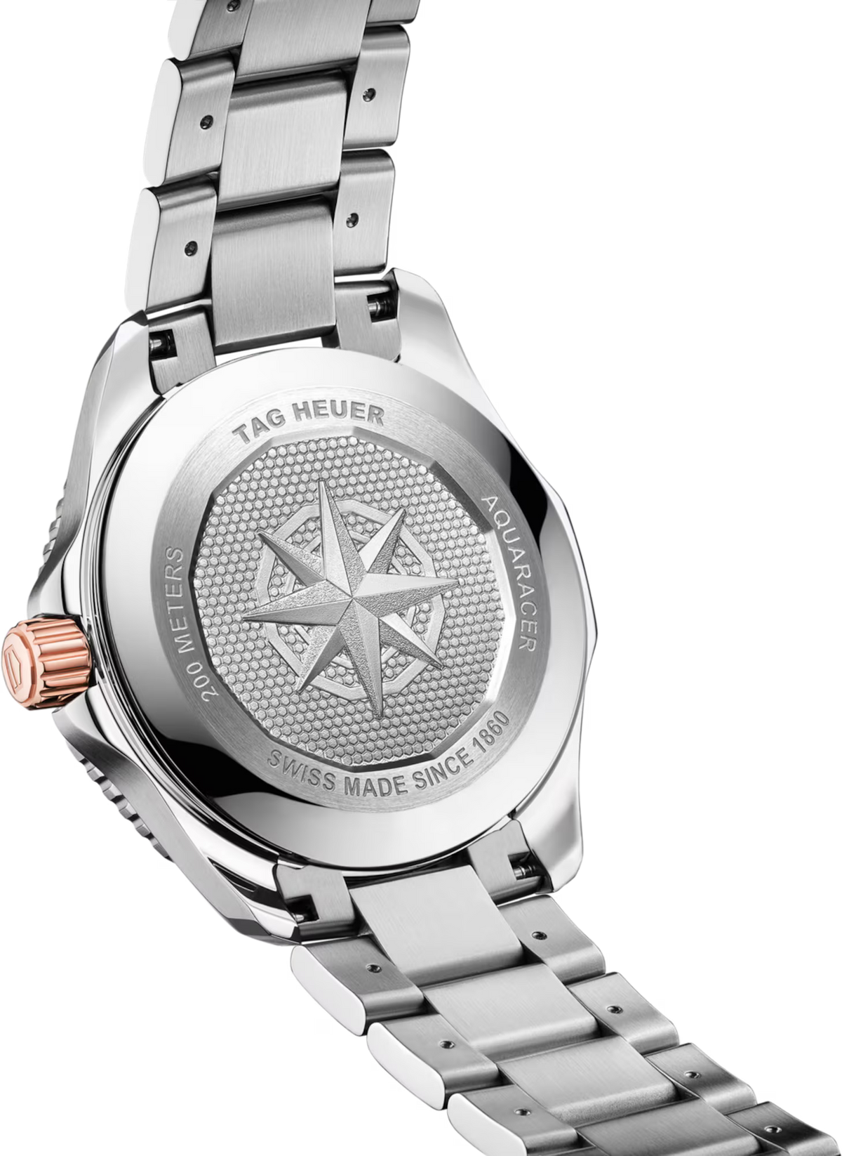 TAG Heuer Aquaracer 40mm Automatic Black & Grey Smokey Dial Silver Steel Watch