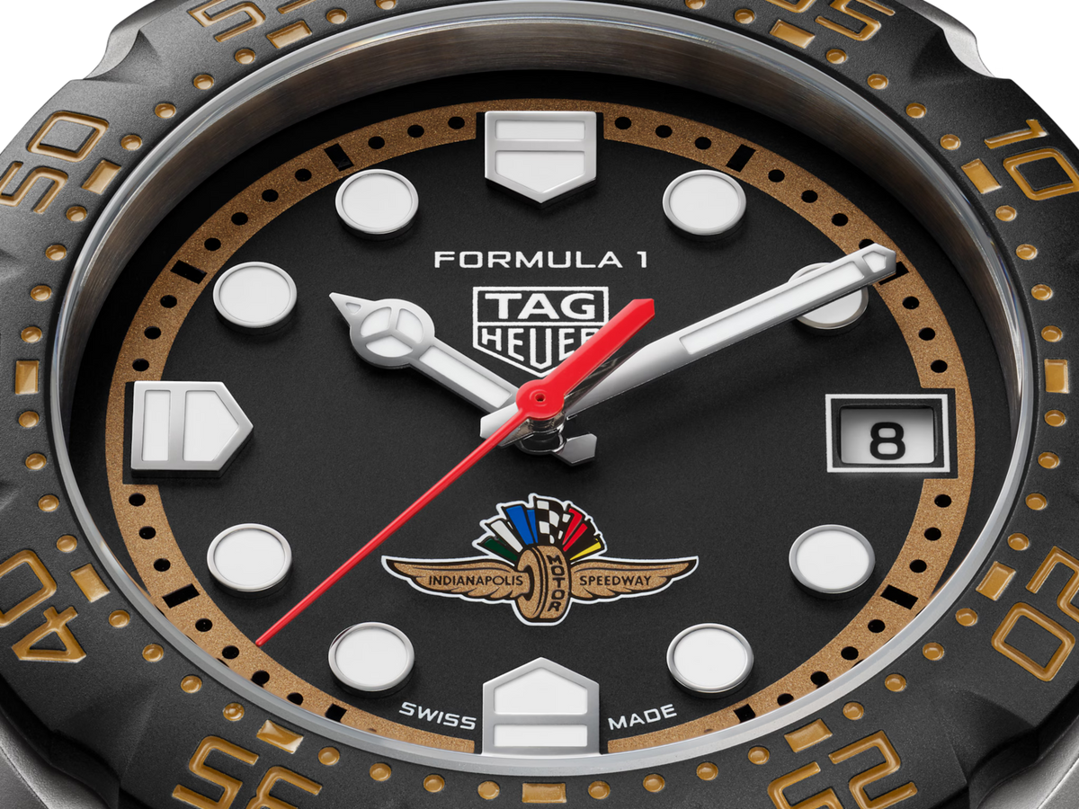 TAG Heuer Formula 1 38mm Solargraph Black & Brown Opalin Dial Silver Steel Watch