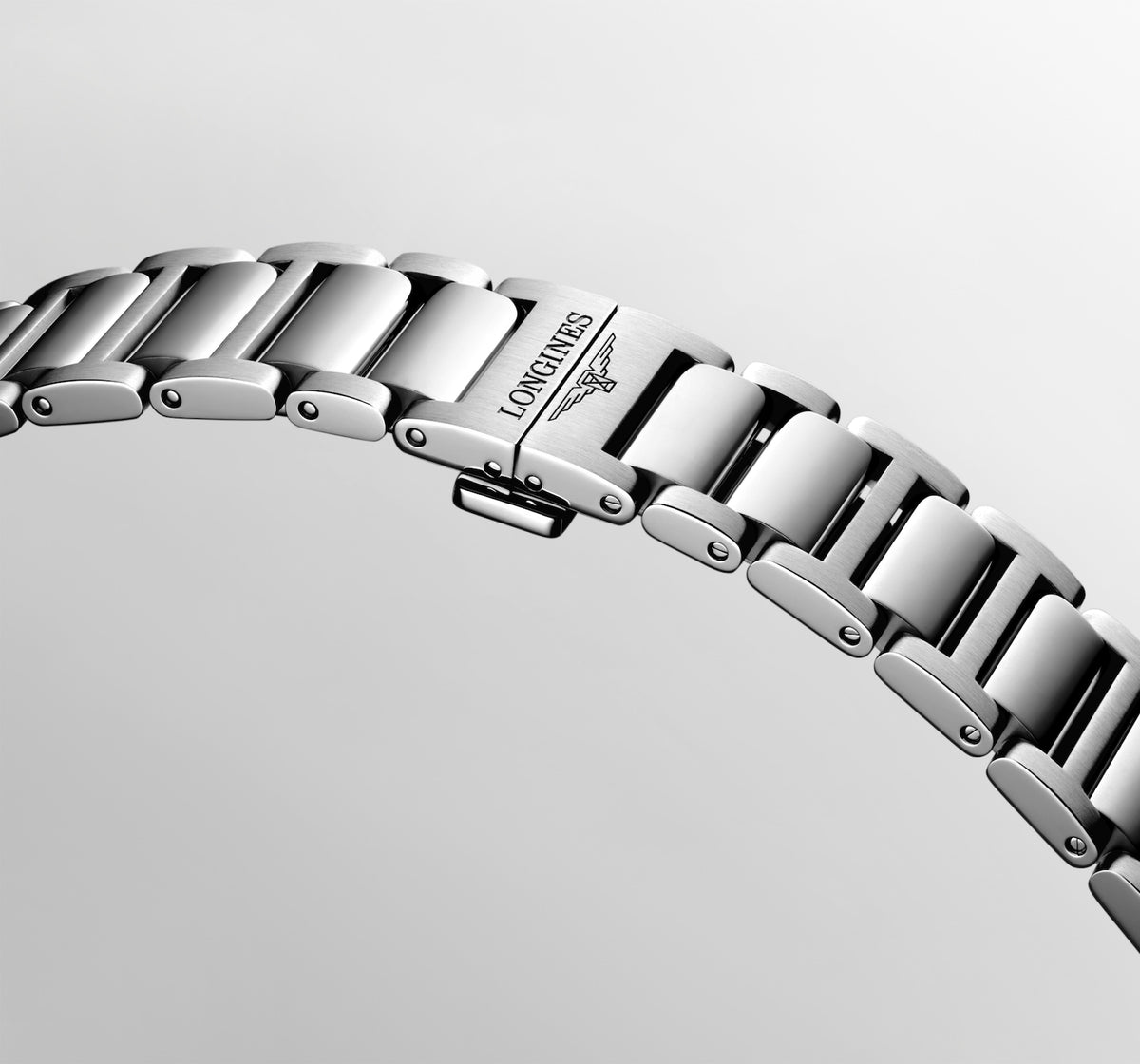 Longines Conquest 41.00mm Quartz Blue sandblasted Dial Stainless Steel Bracelet Watch