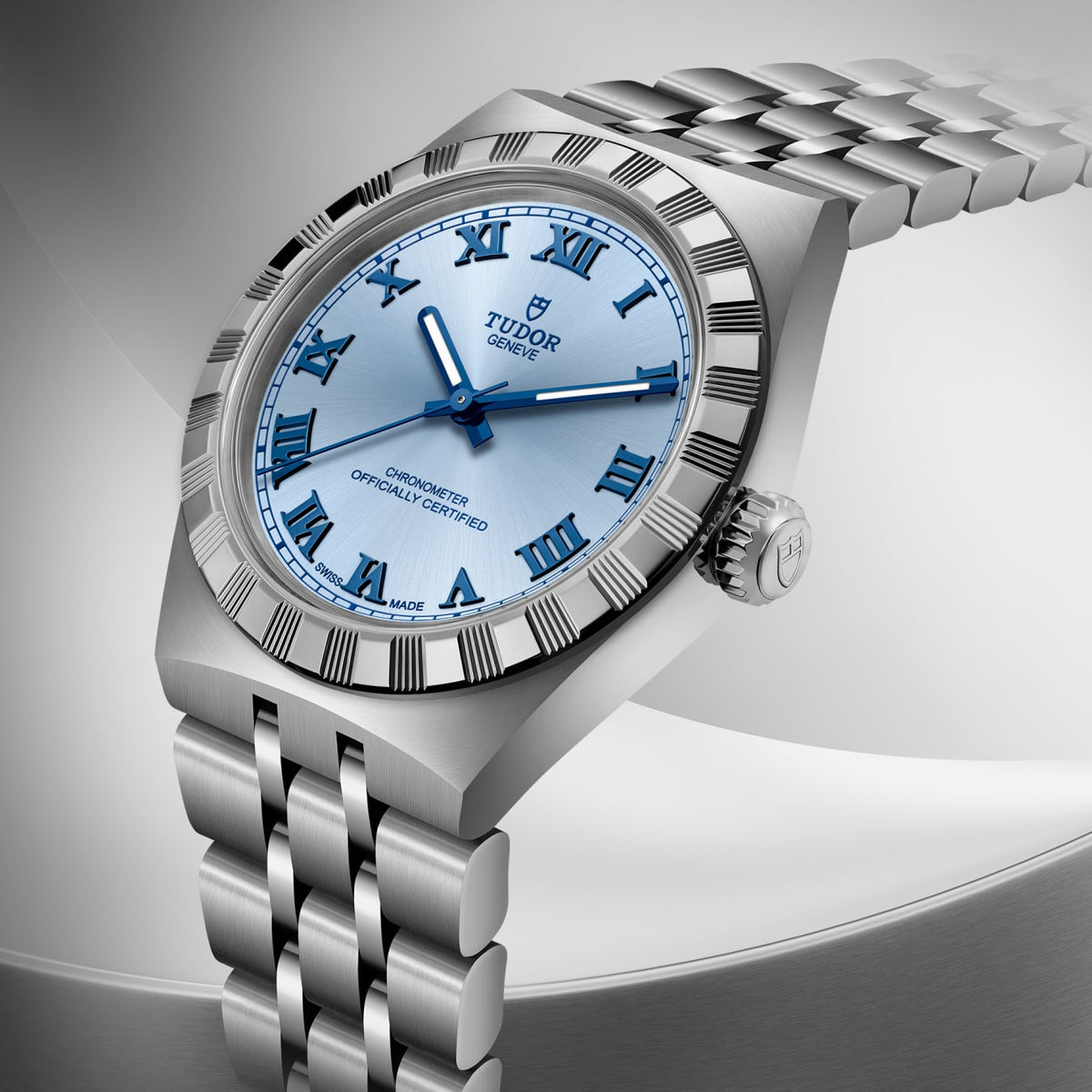 TUDOR Royal 30mm Automatic Light blue Dial Stainless Steel Bracelet Watch
