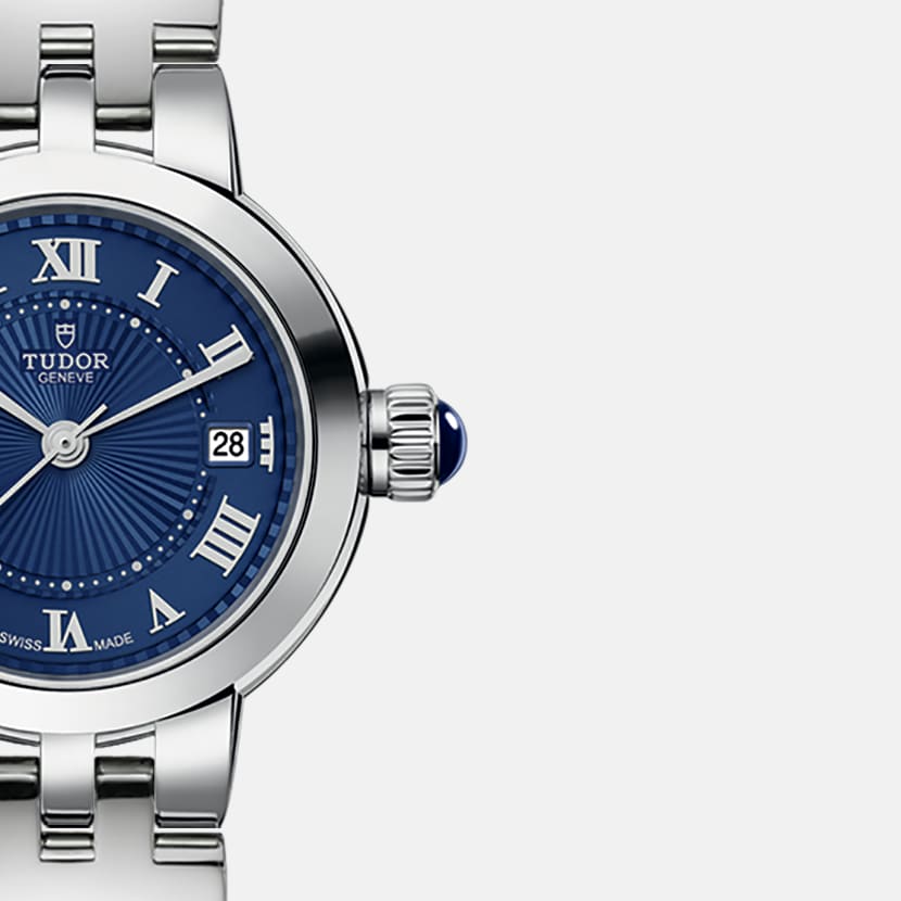 TUDOR Clair de Rose 26mm Automatic Blue Dial Steel Bracelet Watch