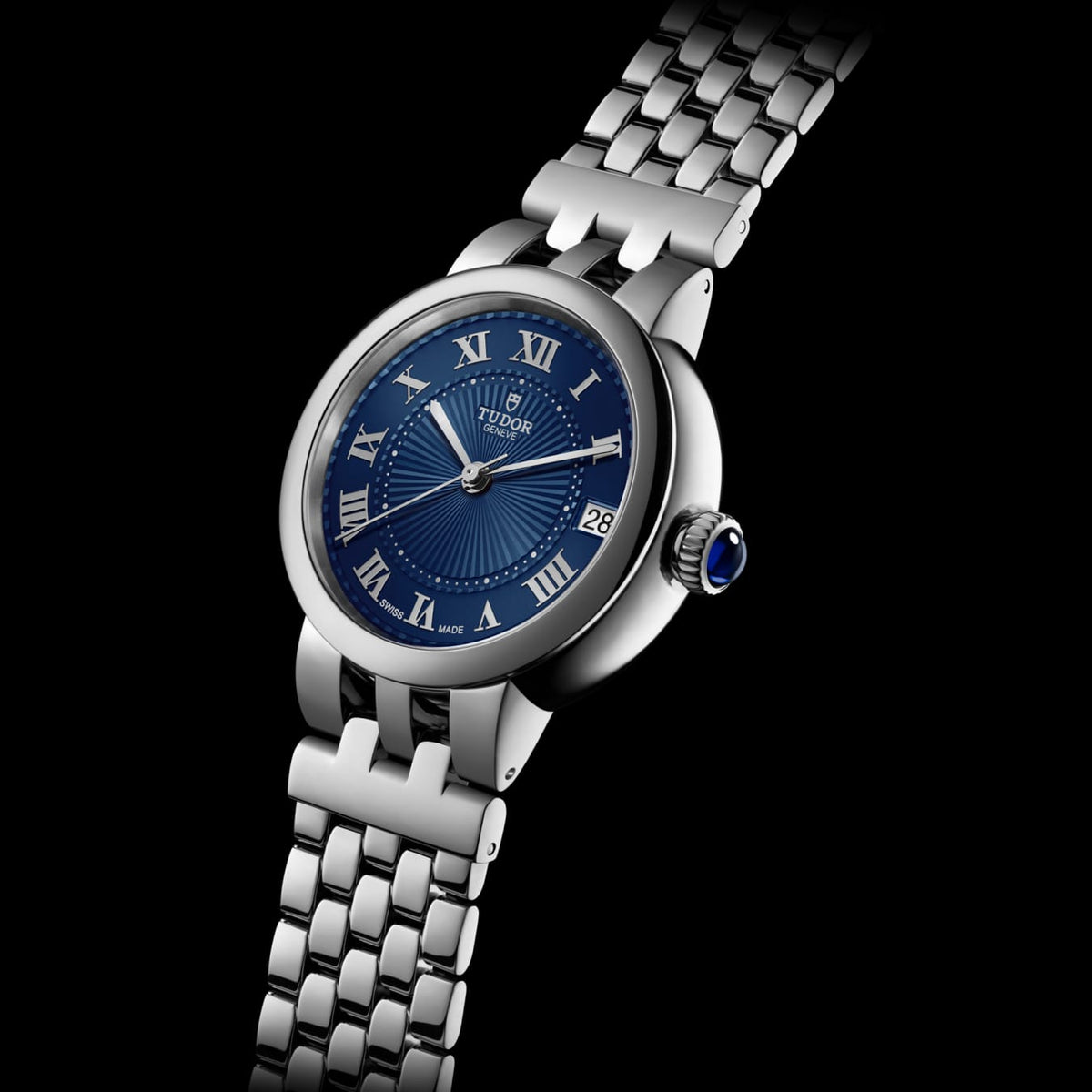 TUDOR Clair de Rose 26mm Automatic Blue Dial Steel Bracelet Watch