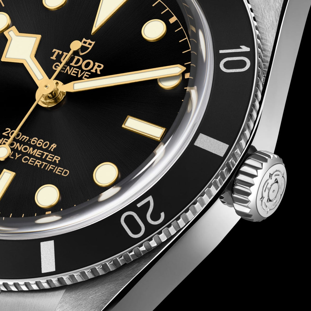 TUDOR Black Bay 54 37mm Automatic Black Dial Rubber Strap Watch