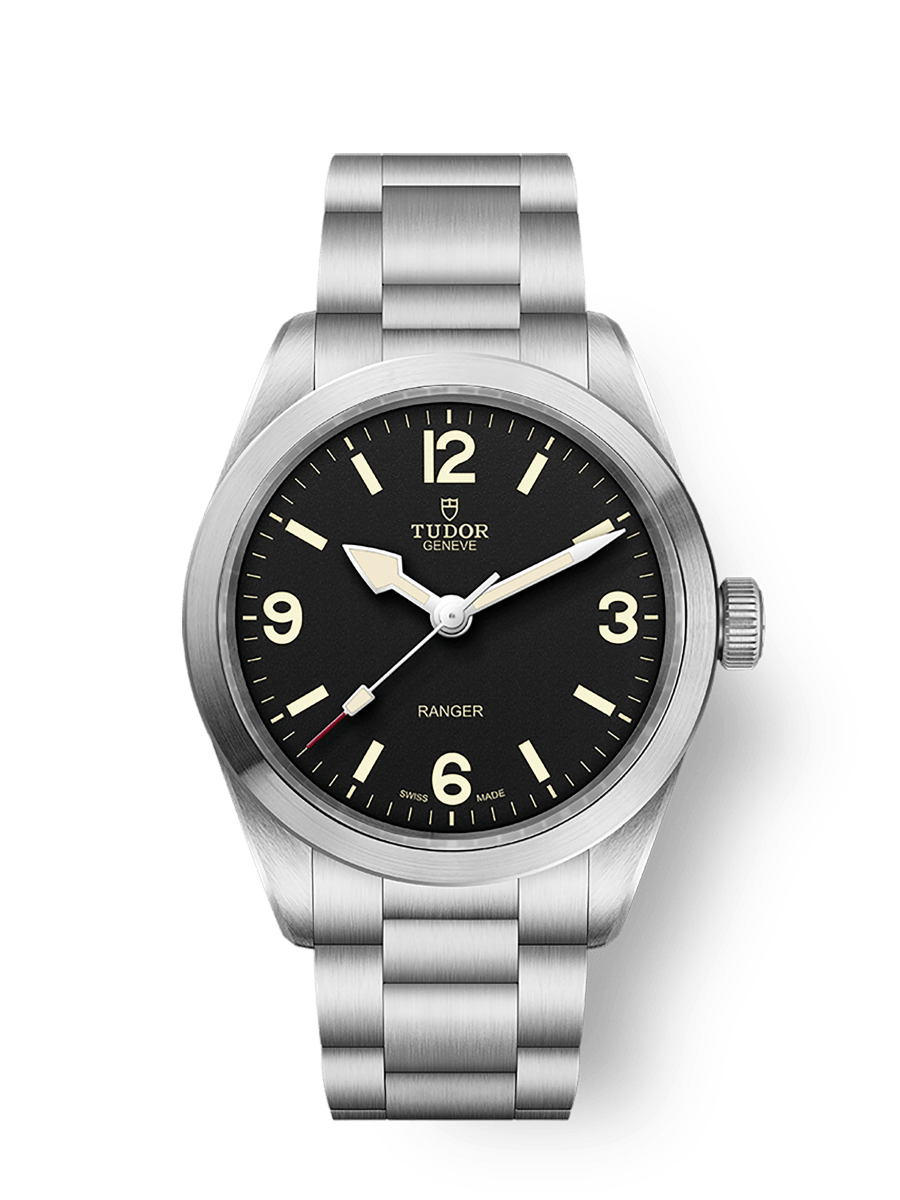 TUDOR Ranger 39mm Automatic Black Dial Steel Bracelet Watch
