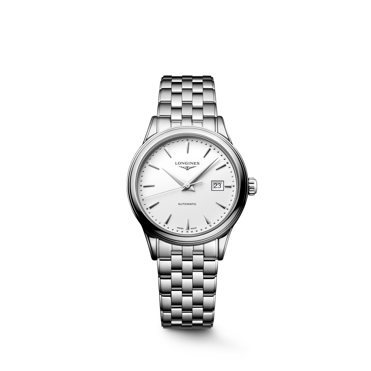 Longines Flagship Classic 30.00mm Automatic White matt Dial Stainless Steel Bracelet Watch