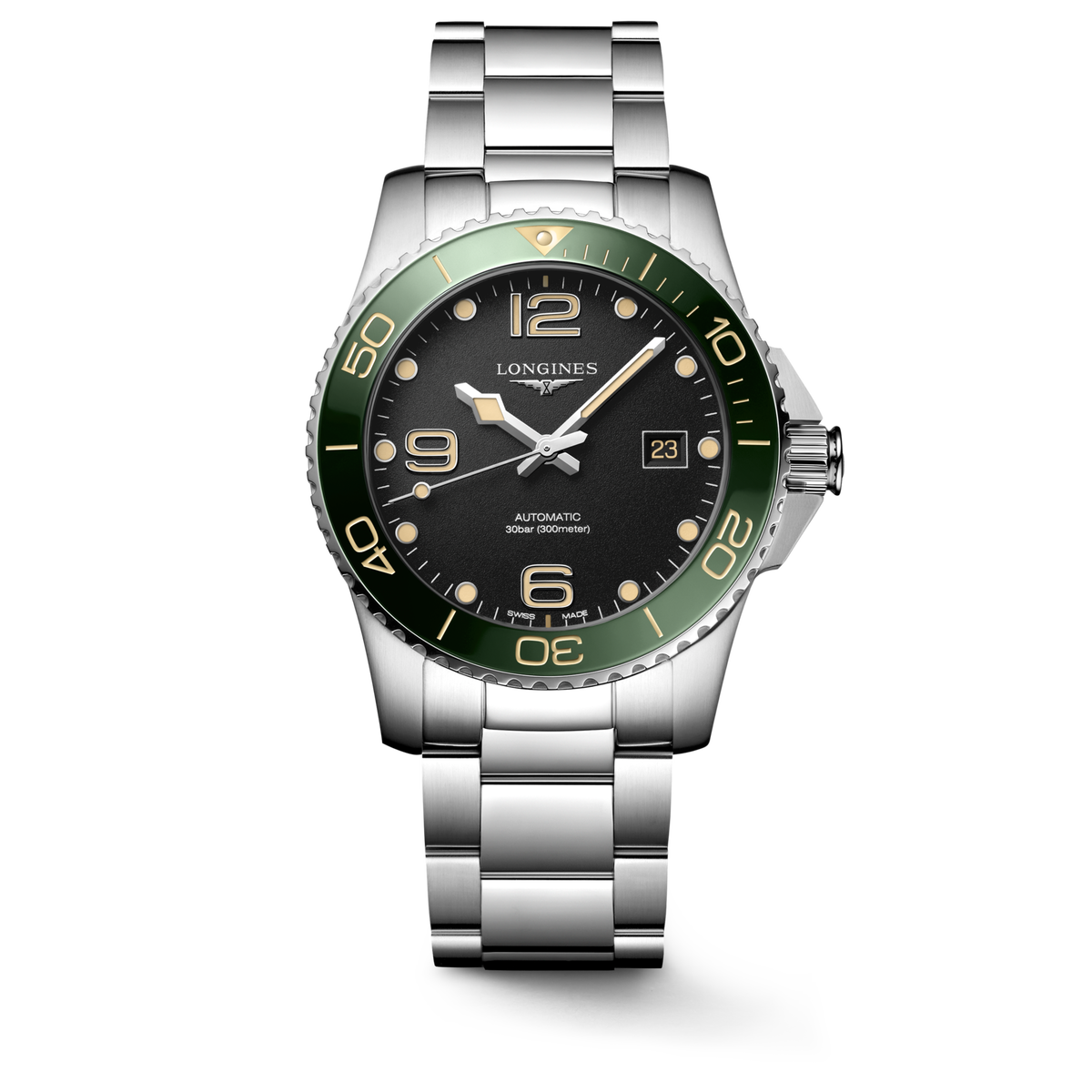 Longines HydroConquest 41.00mm Automatic Black Dial Stainless Steel Bracelet Watch