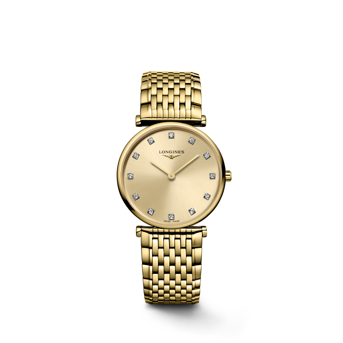 Longines La Grande Classique 29.00mm Quartz Gilt Dial Yellow Bracelet Watch