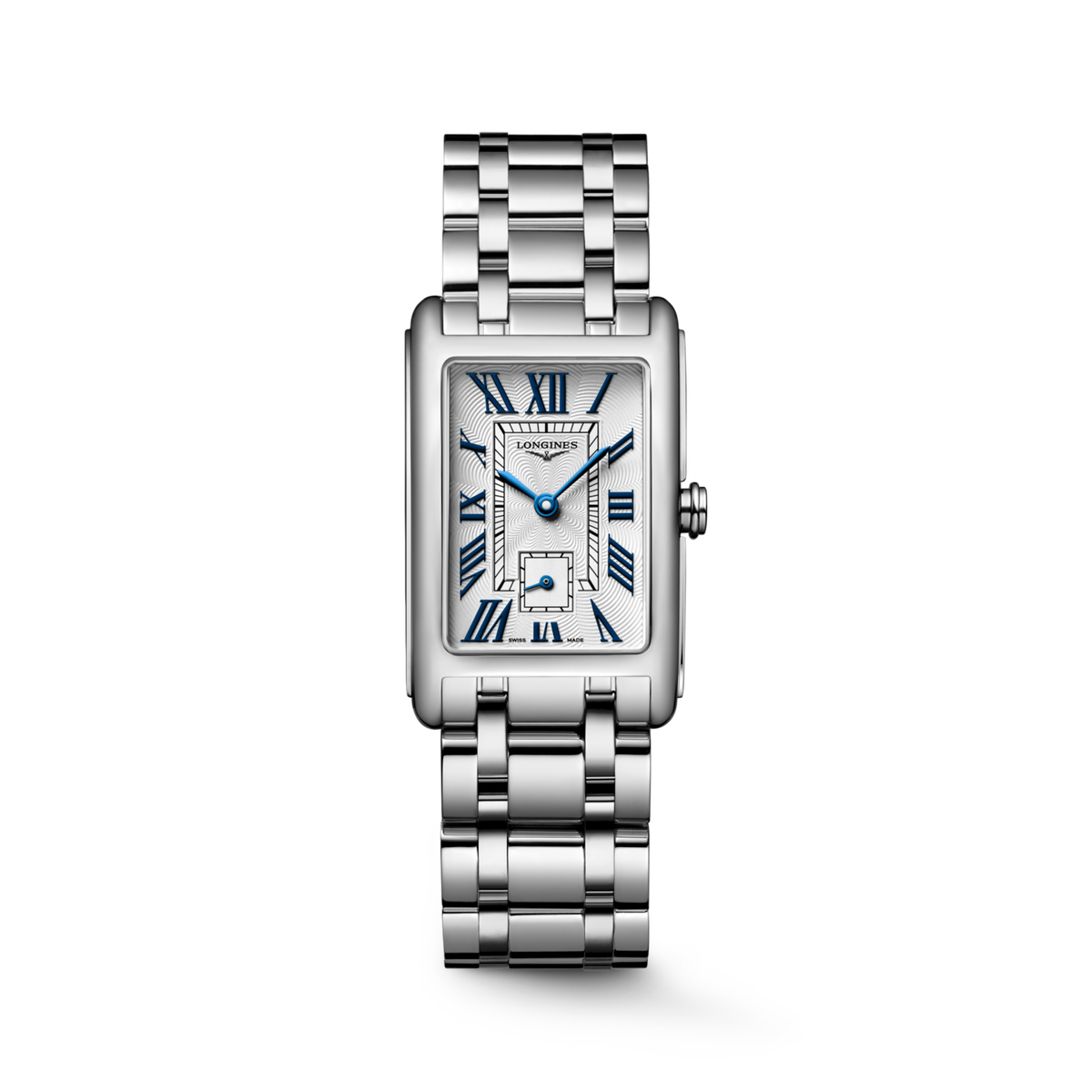 Longines DolceVita 23.30 x 37.00mm Quartz Silver "flinqué" Dial Stainless Steel Bracelet Watch
