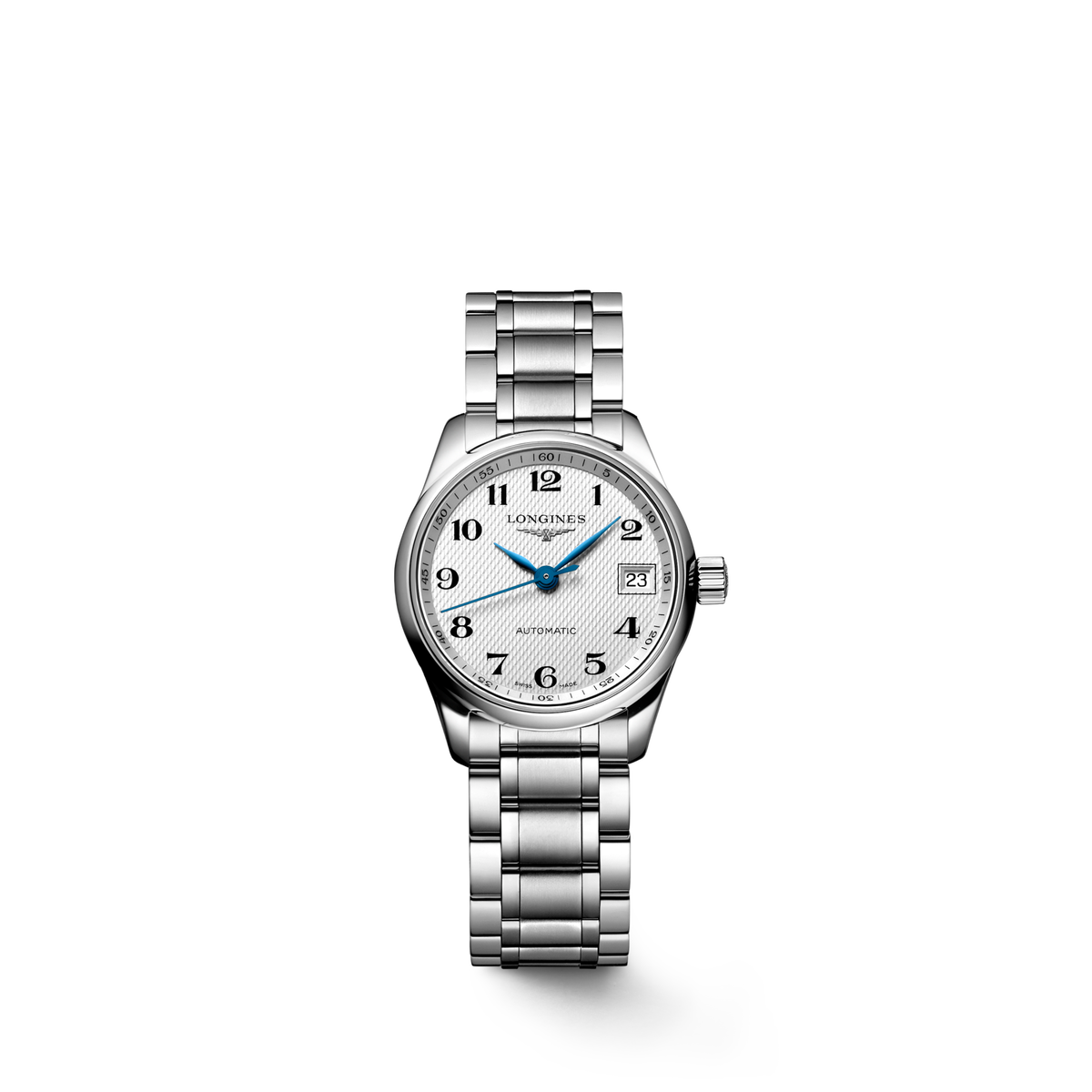 Longines Master Collection 25.50mm Automatic Silver "barleycorn" Dial Stainless Steel Bracelet Watch