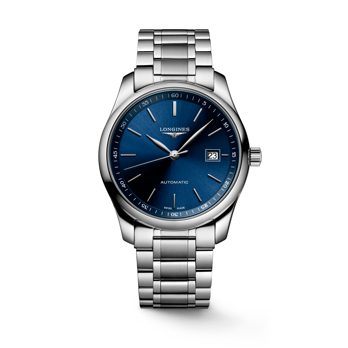 Longines Master Collection 40.00mm Automatic Sunray blue Dial Stainless Steel Bracelet Watch