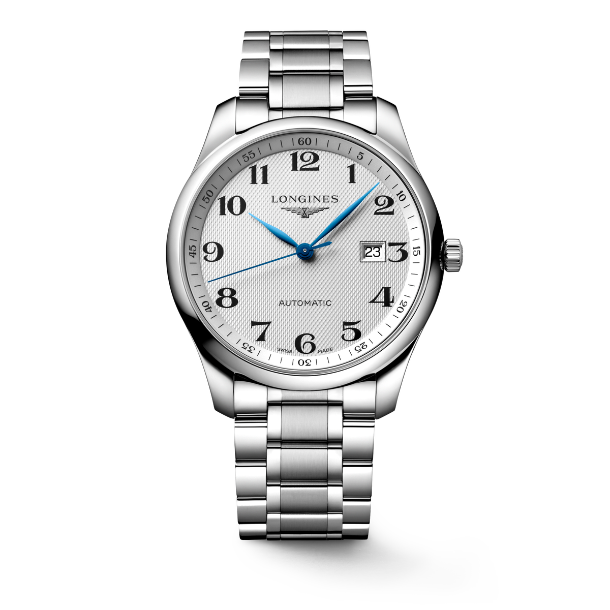 Longines Master Collection 42.00mm Automatic Silver "barleycorn" Dial Stainless Steel Bracelet Watch