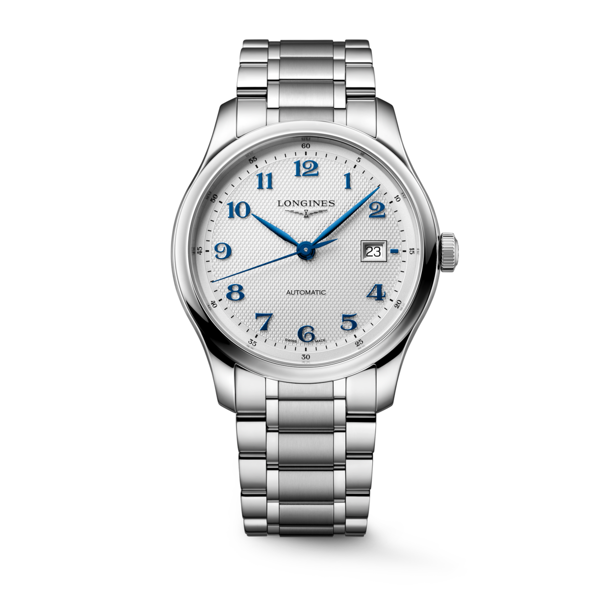 Longines Master Collection 41.00mm Automatic Silver "barleycorn" Dial Stainless Steel Bracelet Watch