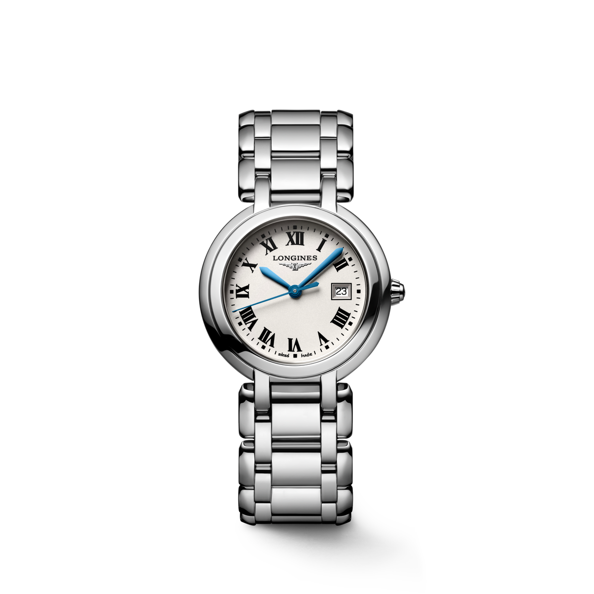 Longines PrimaLuna 30.00mm Quartz Opaline Ivory Dial Stainless Steel Bracelet Watch
