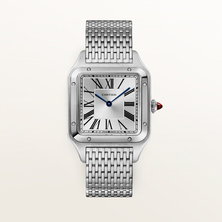 [SIMCHA-TOP500:CARTIER:WGSA0124:01] Cartier Santos-Dumont watch, reference WGSA0124, official front hero