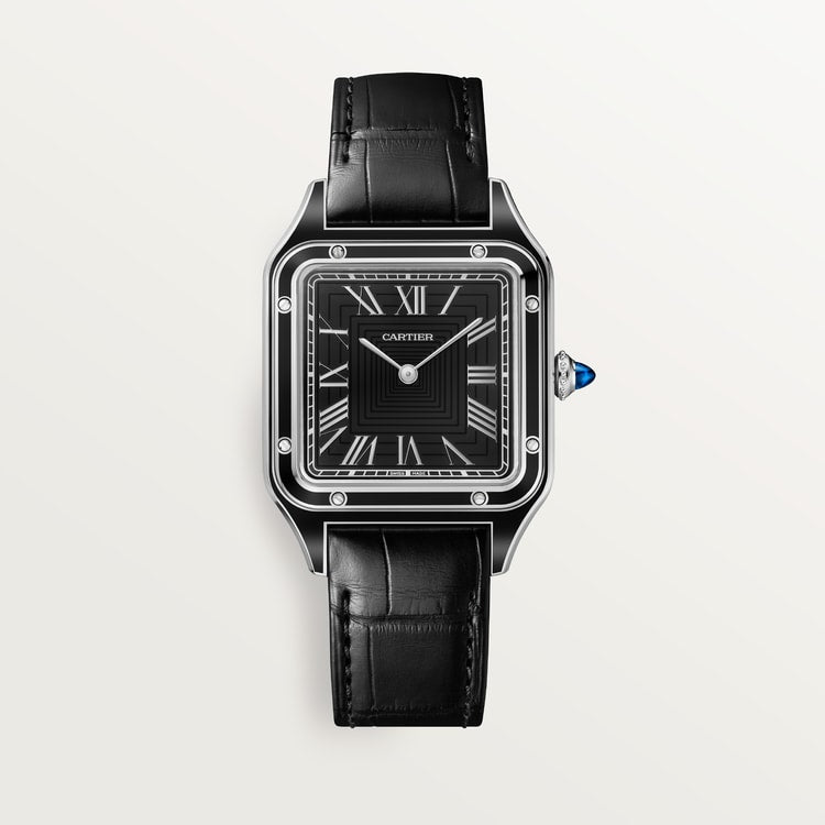 [SIMCHA-TOP500:CARTIER:WSSA0046:01] Cartier Santos-Dumont watch, reference WSSA0046, official front hero