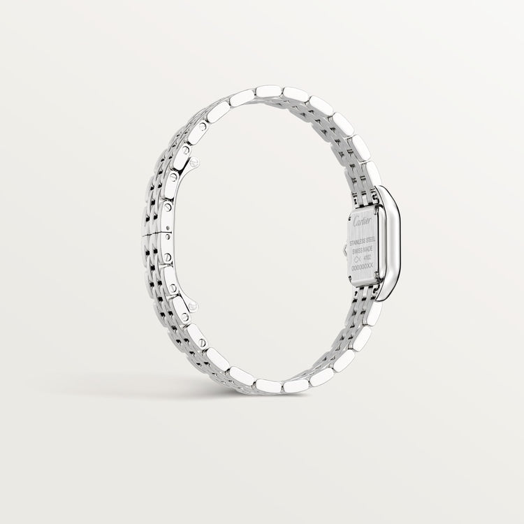 Cartier Panthère 25.1 x 18.5mm Quartz Silver Dial Silver Steel Bracelet Watch