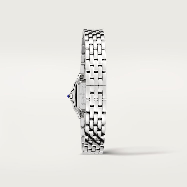 Cartier Panthère 25.1 x 18.5mm Quartz Silver Dial Silver Steel Bracelet Watch
