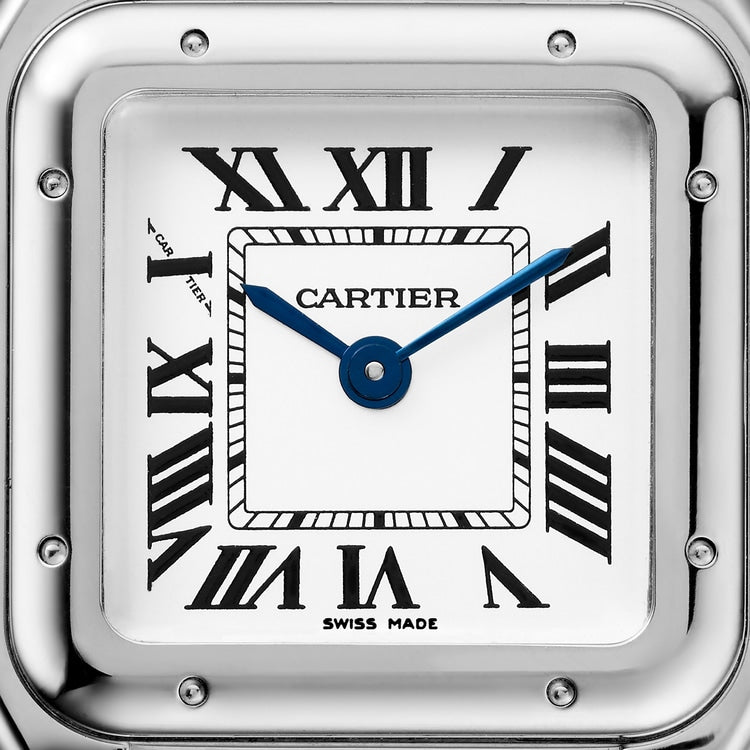 Cartier Panthère 30.3 x 22.0mm Quartz Silvered Dial Steel Bracelet Watch