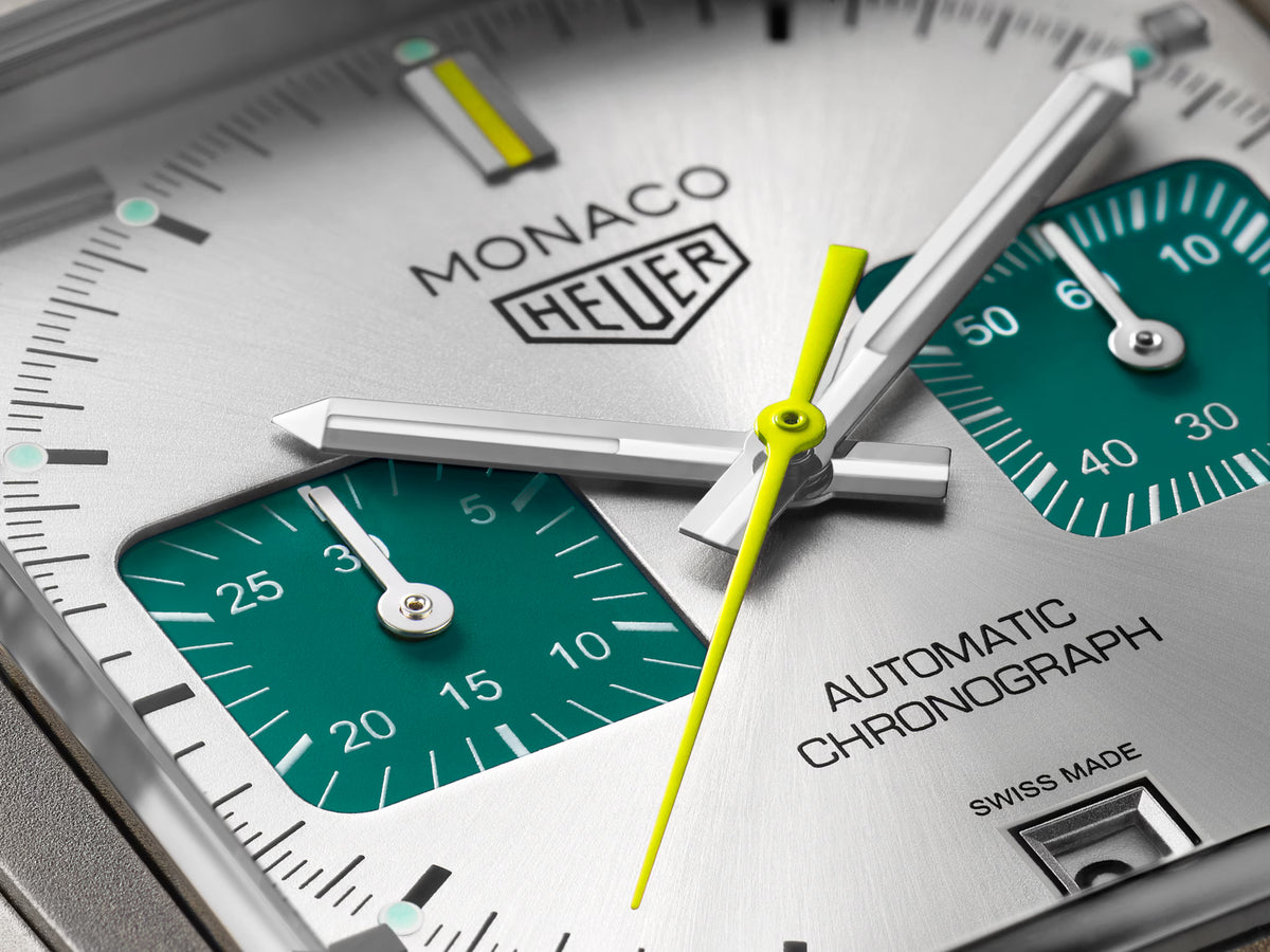 [SIMCHA-TOP500:TAG-HEUER:CAW218E.FC6565:05] TAG Heuer Monaco Chronograph Racing Green CAW218E.FC6565 Automatic, 39 mm, Titanium