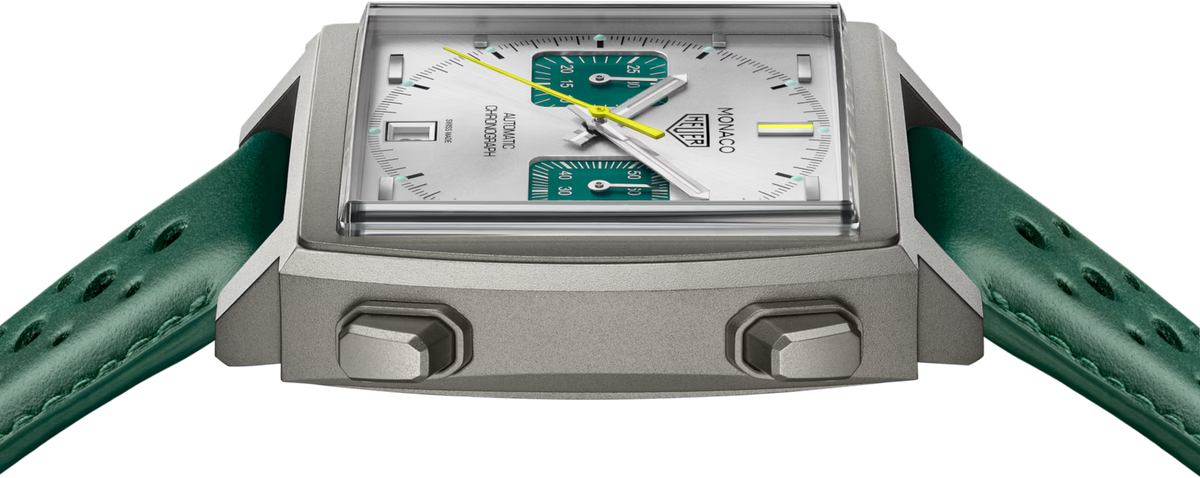 [SIMCHA-TOP500:TAG-HEUER:CAW218E.FC6565:02] TAG Heuer Monaco Chronograph Racing Green CAW218E.FC6565 Automatic, 39 mm, Titanium