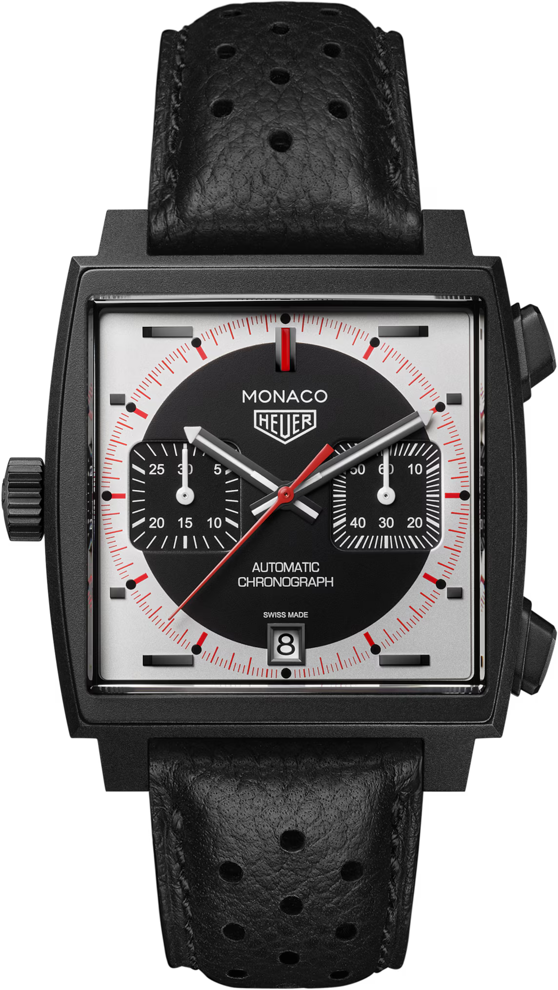 [SIMCHA-TOP500:TAG-HEUER:CAW218F.FC6356:01] TAG Heuer Monaco Chronograph Stopwatch CAW218F.FC6356 Automatic, 39 mm, Titanium coated with black DLC