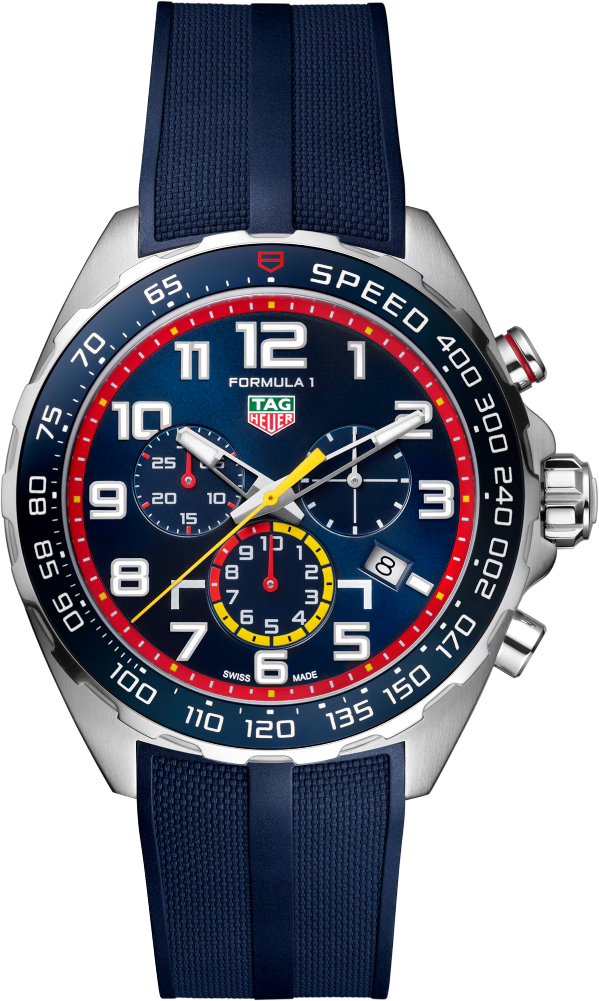 TAG Heuer Formula 1 43mm Quartz Blue Dial Blue Rubber Watch