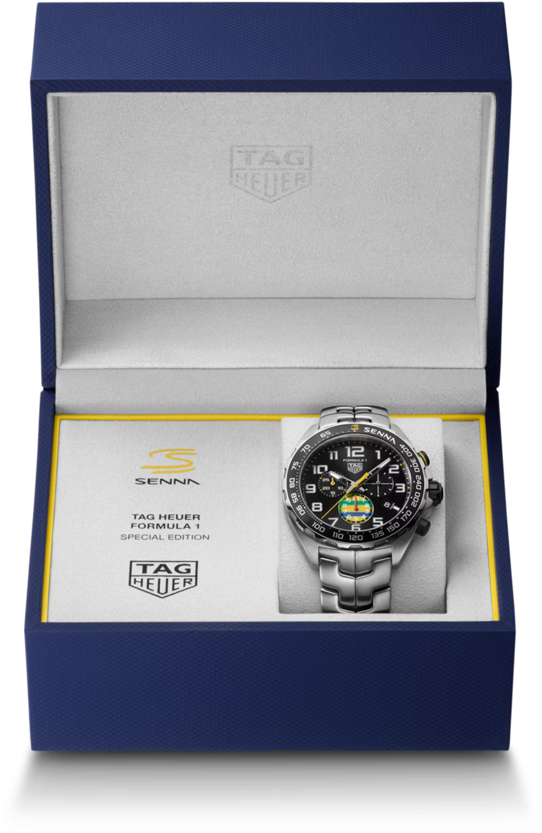 [SIMCHA-TOP500:TAG-HEUER:CAZ101AX.BA0637:06] TAG Heuer Formula 1 Chronograph x Senna CAZ101AX.BA0637 Quartz, 43 mm, Steel