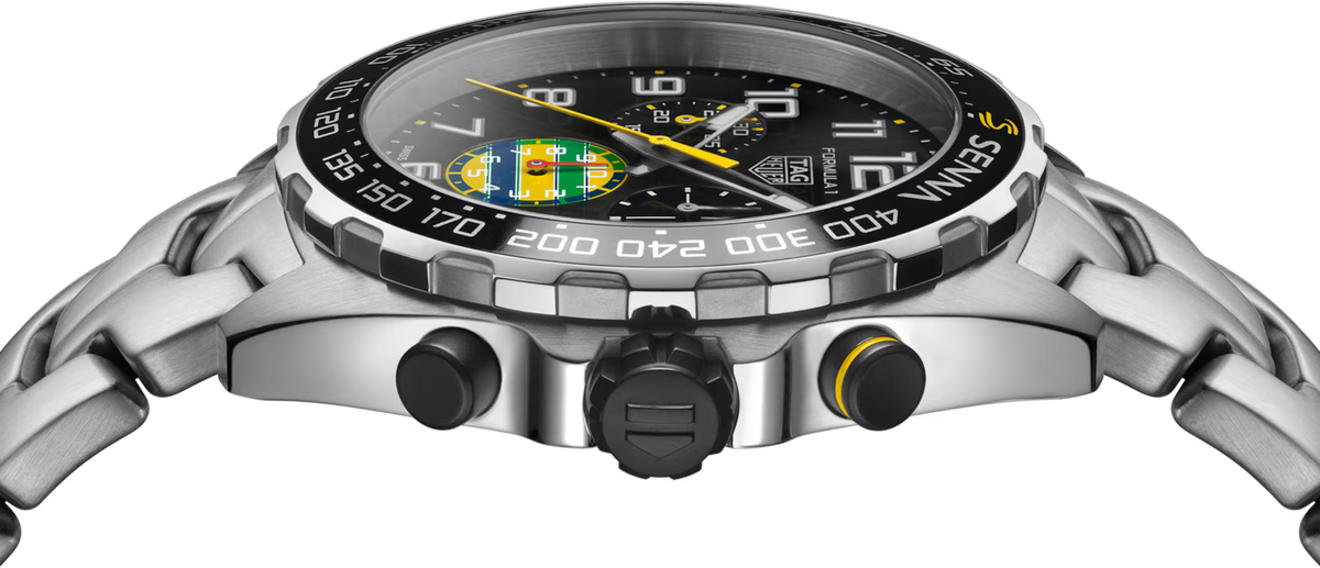 [SIMCHA-TOP500:TAG-HEUER:CAZ101AX.BA0637:02] TAG Heuer Formula 1 Chronograph x Senna CAZ101AX.BA0637 Quartz, 43 mm, Steel