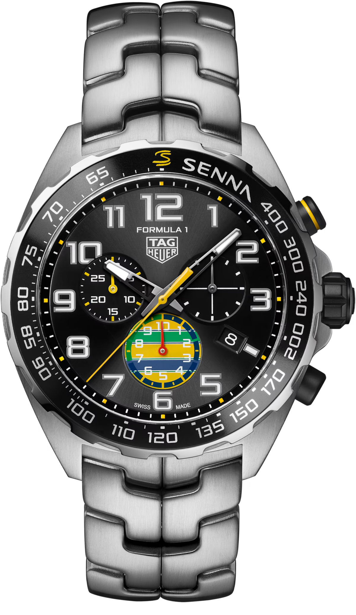 [SIMCHA-TOP500:TAG-HEUER:CAZ101AX.BA0637:01] TAG Heuer Formula 1 Chronograph x Senna CAZ101AX.BA0637 Quartz, 43 mm, Steel