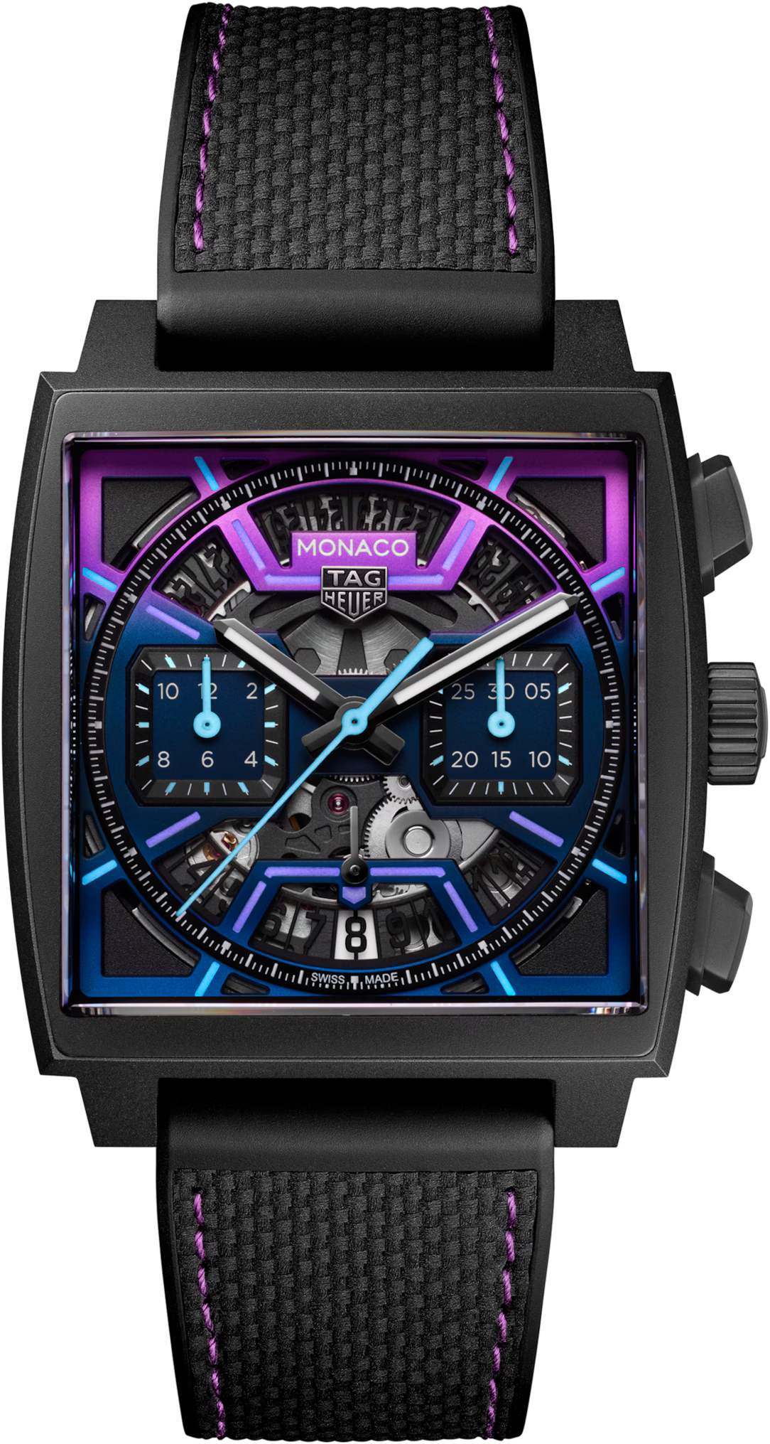 [SIMCHA-TOP500:TAG-HEUER:CBL218E.FT6312:01] TAG Heuer Monaco Chronograph CBL218E.FT6312 Automatic, 39 mm, Titanium coated with black DLC