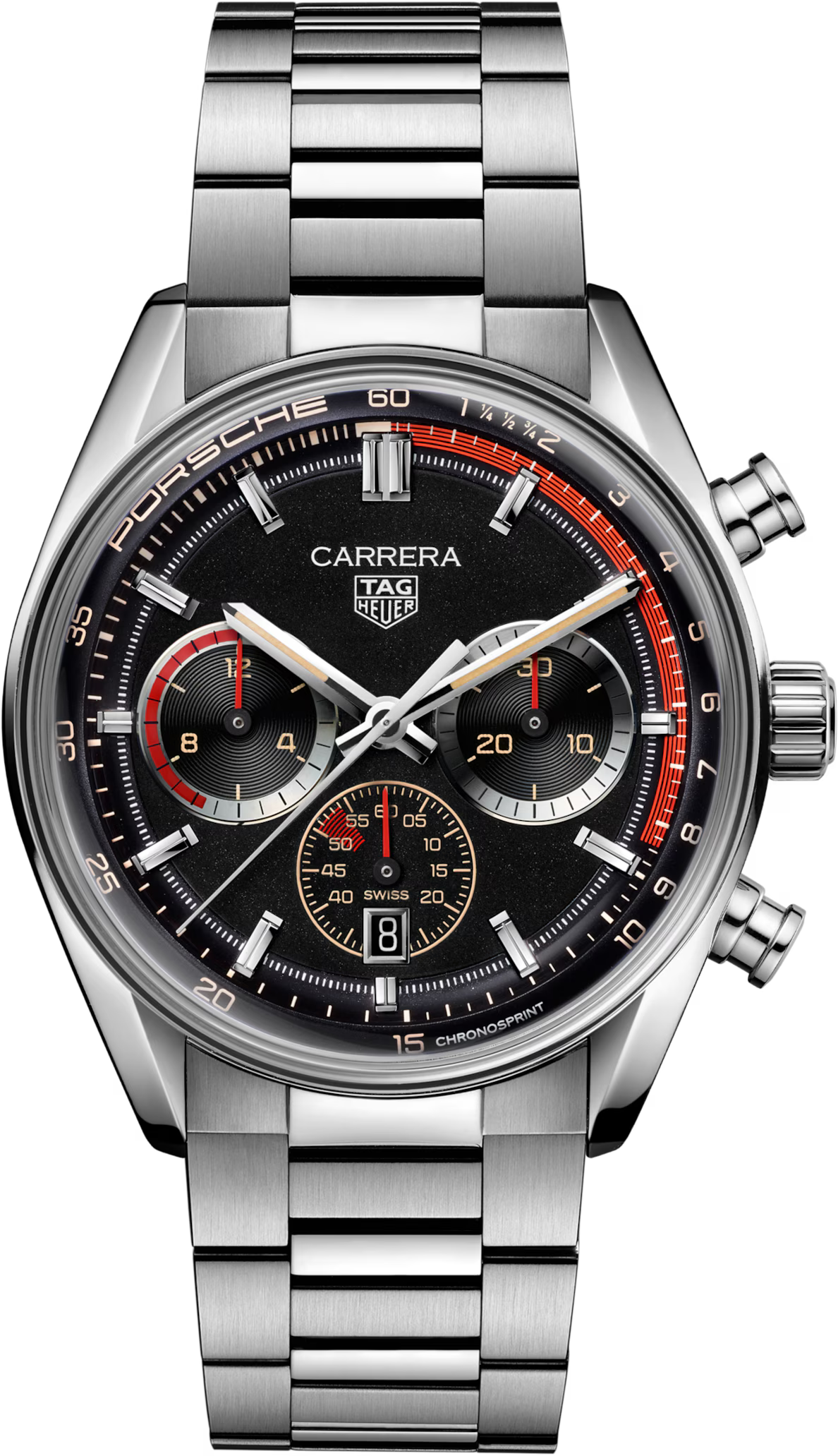 [SIMCHA-TOP500:TAG-HEUER:CBS2015.EB0381:01] TAG Heuer Carrera Chronosprint x Porsche Rallye CBS2015.EB0381 Automatic, 42 mm, Steel