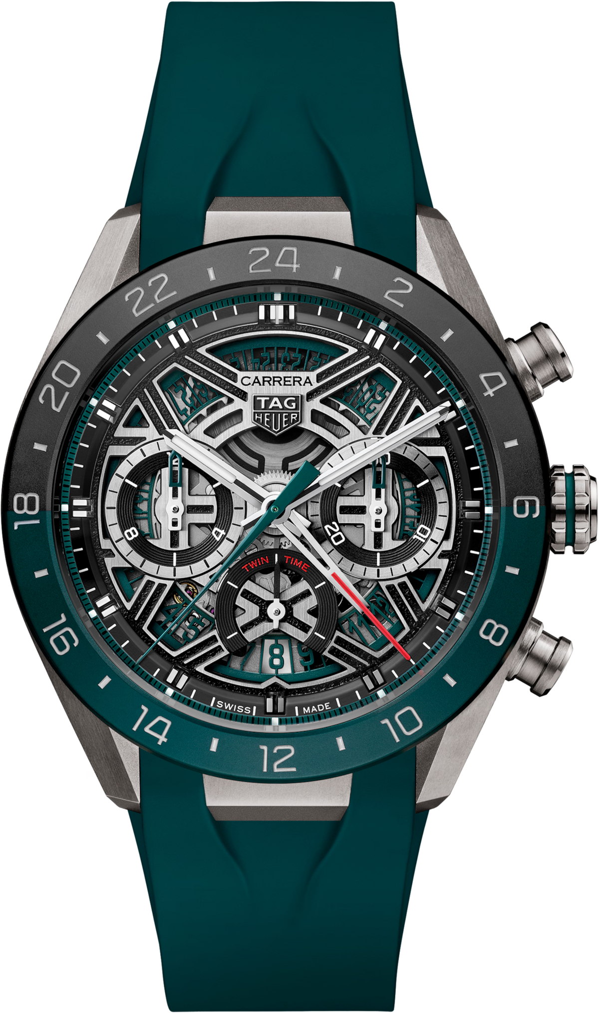 [SIMCHA-TOP500:TAG-HEUER:CBU2084.FT6297:01] TAG Heuer Carrera Chronograph Extreme Sport Twin-Time CBU2084.FT6297 Automatic, 44 mm, Titanium