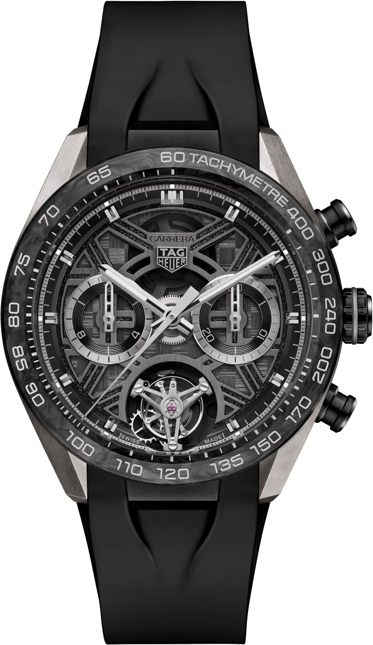 [SIMCHA-TOP500:TAG-HEUER:CBU5080.FT6272:01] TAG Heuer Carrera Chronograph Tourbillon Extreme Sport CBU5080.FT6272 Automatic, 44 mm, Titanium coated with black DLC