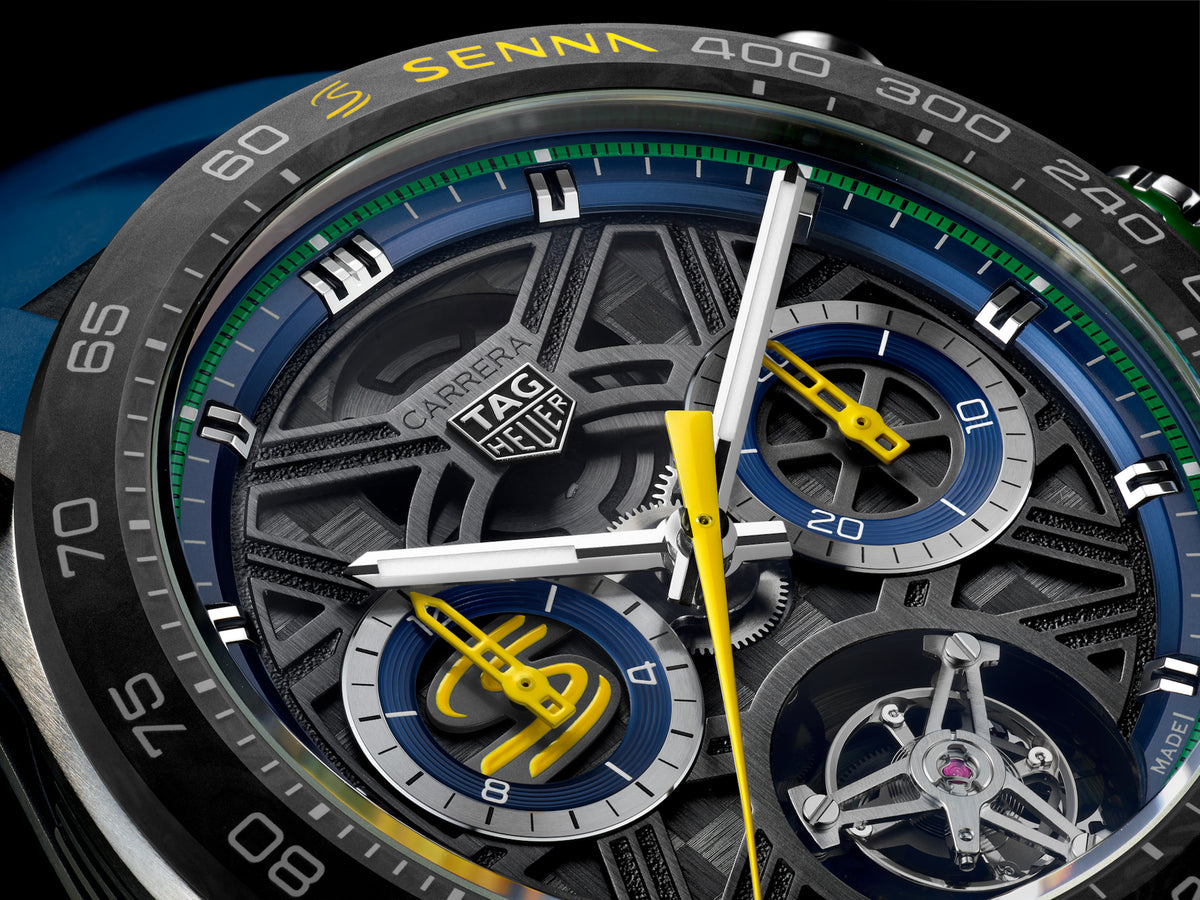 [SIMCHA-TOP500:TAG-HEUER:CBU5081.FT6274:05] TAG Heuer Carrera Chronograph Tourbillon Extreme Sport x Senna CBU5081.FT6274 Automatic, 44 mm, Titanium
