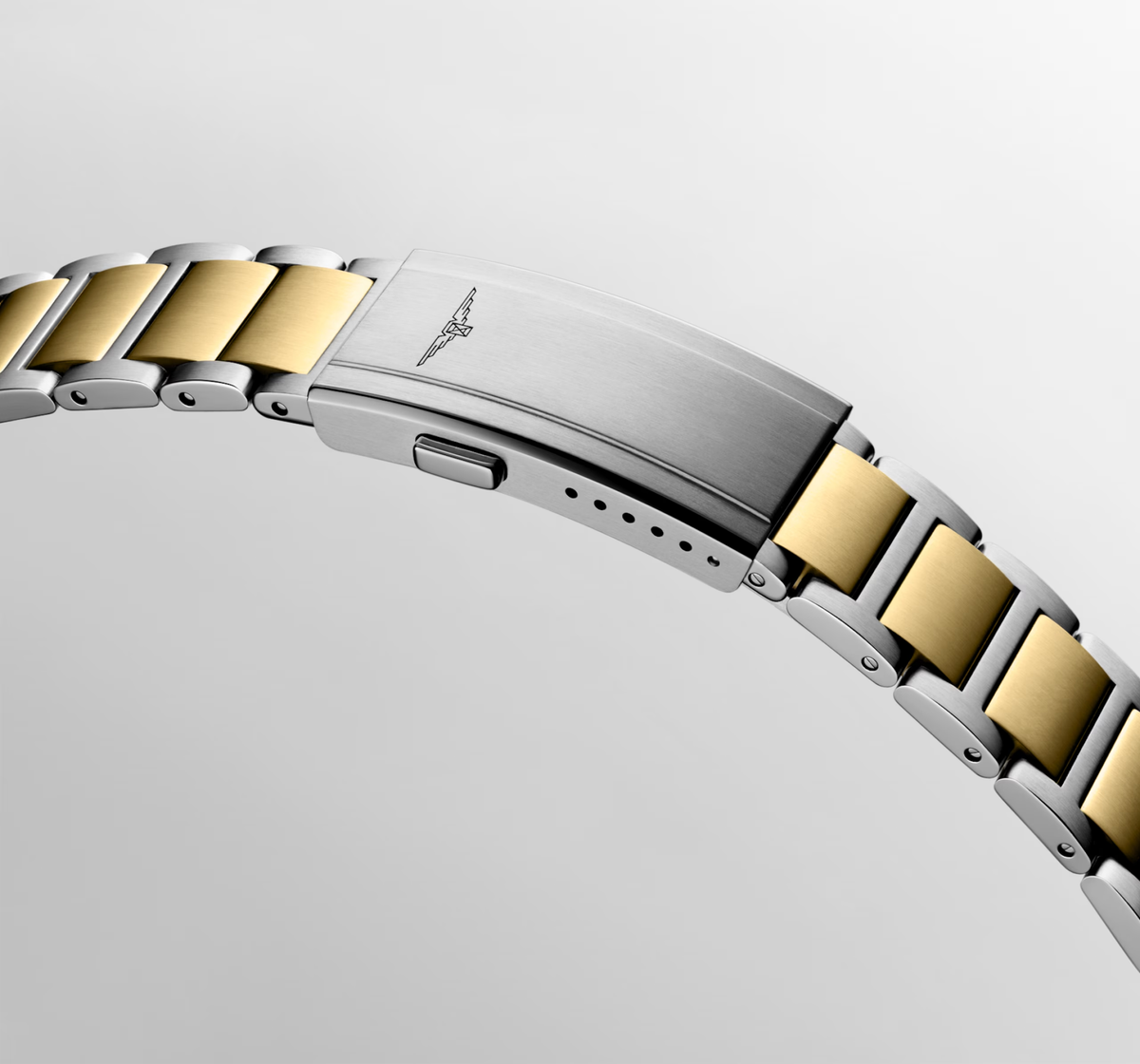 Longines HydroConquest 42.00mm Quartz Blue sandblasted Dial Yellow Stainless Steel Bracelet Watch