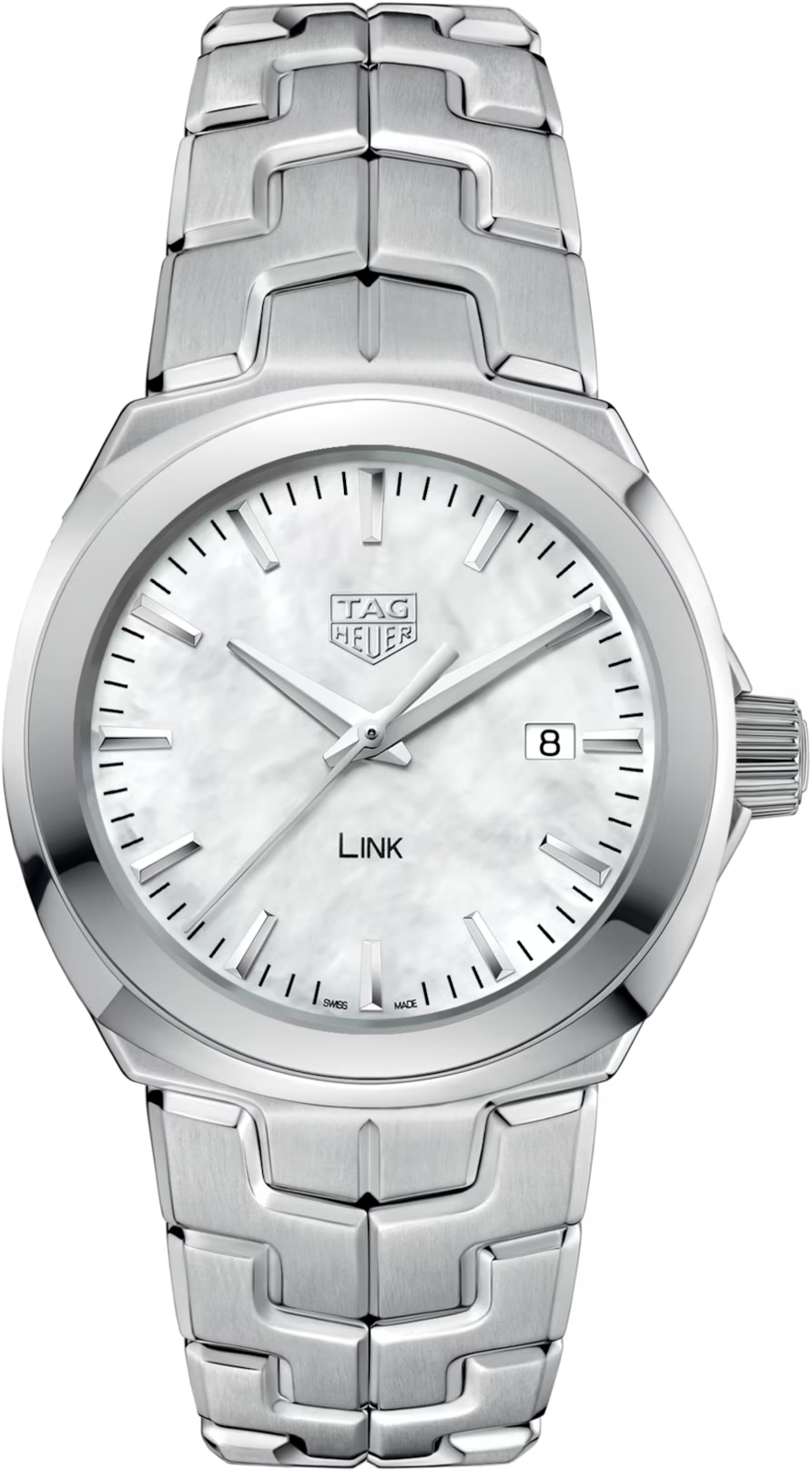 TAG Heuer Link 32mm Quartz White Dial Silver Steel Watch
