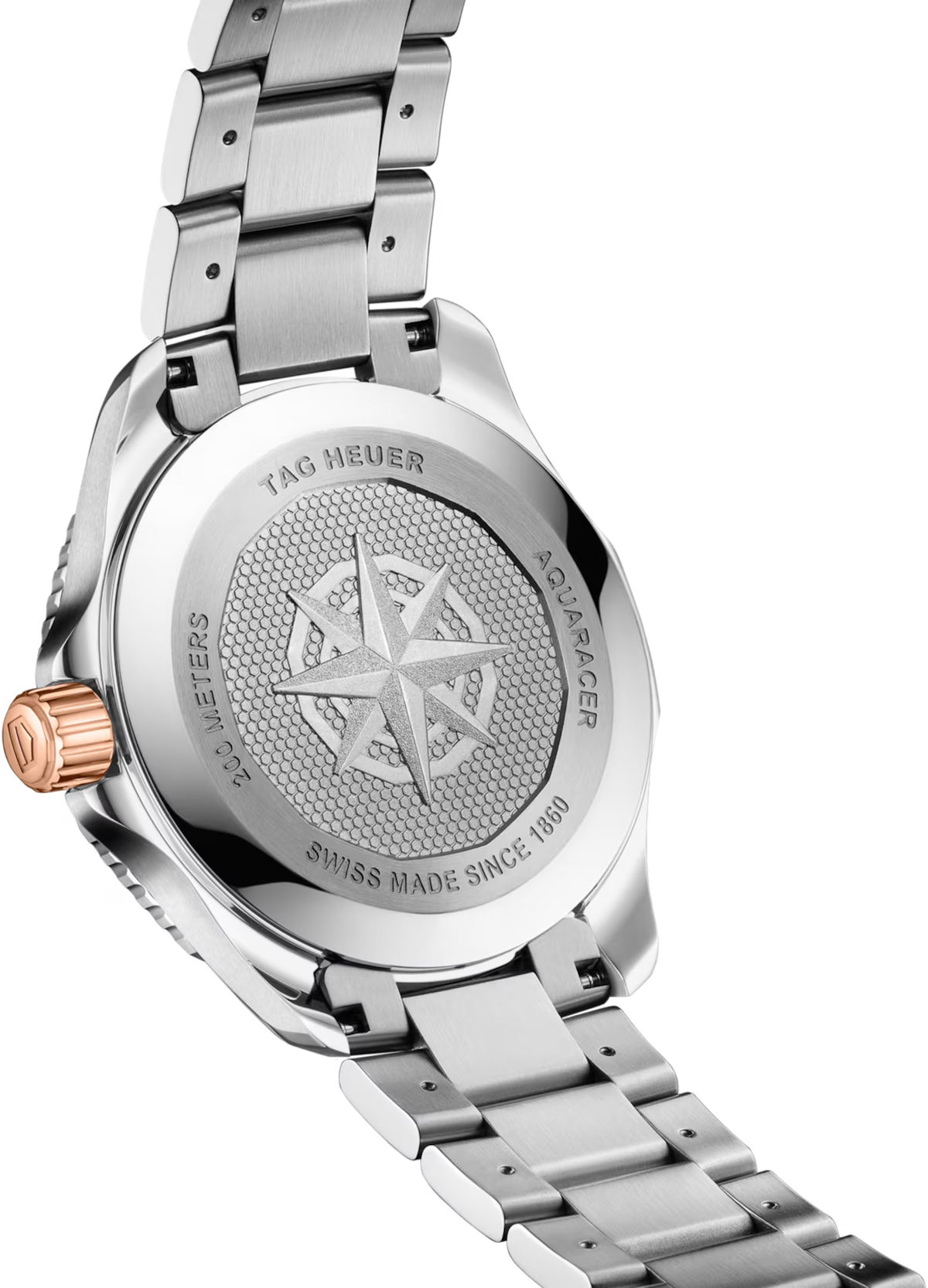 TAG Heuer Aquaracer 40mm Solargraph Black Sunray brushed Dial Silver & gold Steel plated Watch