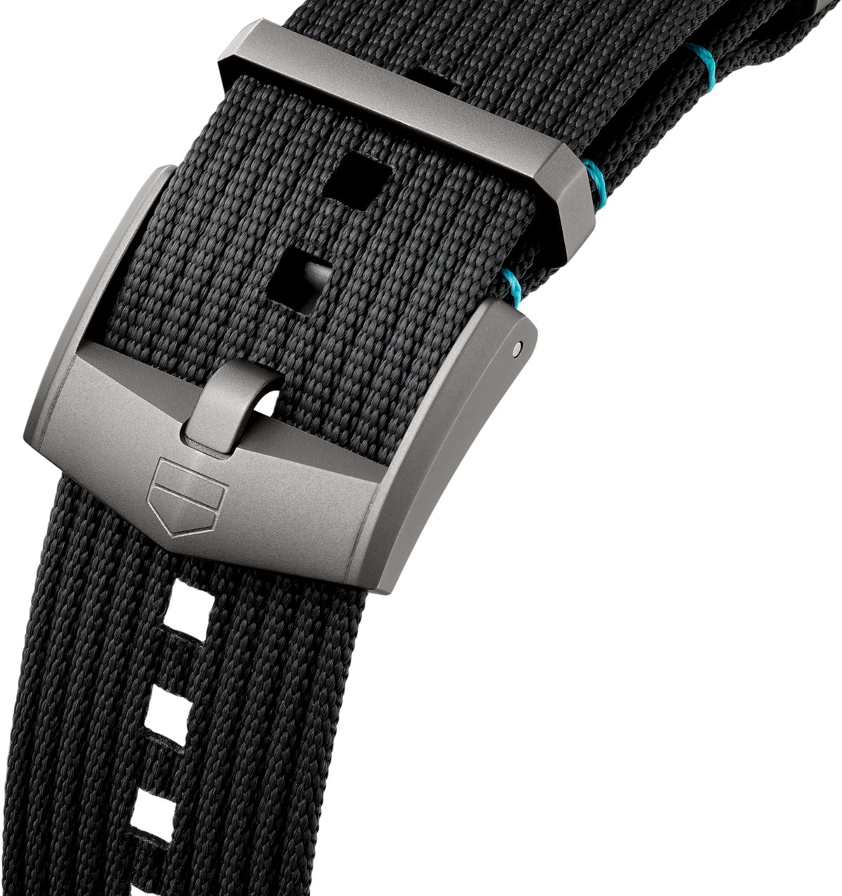 TAG Heuer Aquaracer 40mm Solargraph Black Sunray brushed Dial Grey Fabric Watch