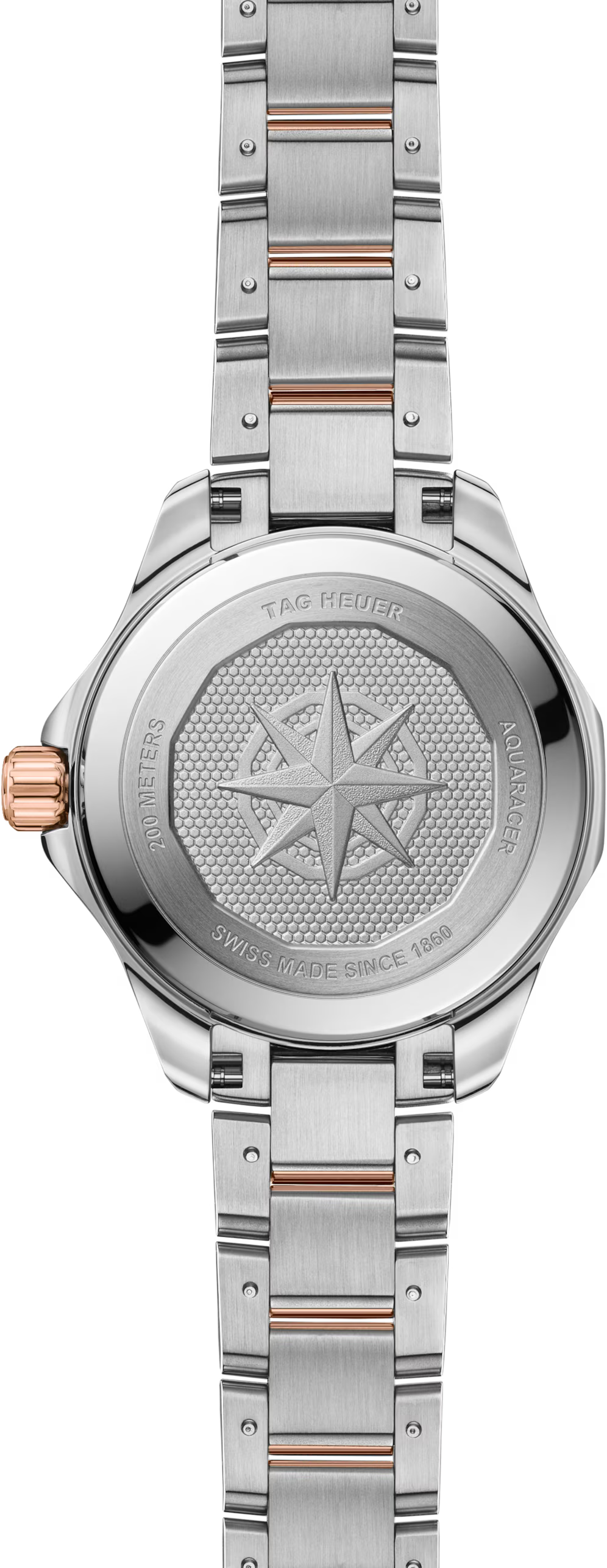 TAG Heuer Aquaracer 34mm Solargraph Black Sunray brushed Dial Silver & gold Steel plated Watch
