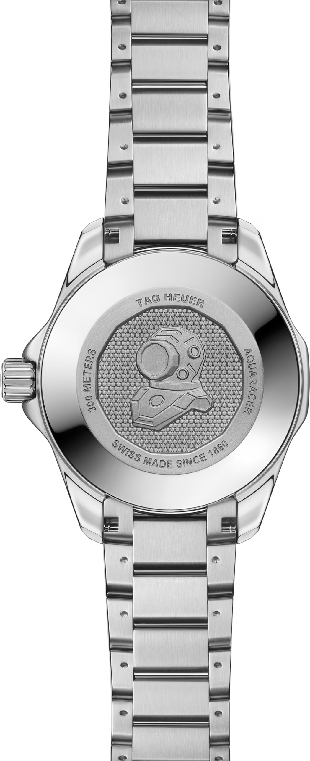 TAG Heuer Aquaracer 36mm Automatic Black & Grey Lacquered Dial Silver Steel Watch
