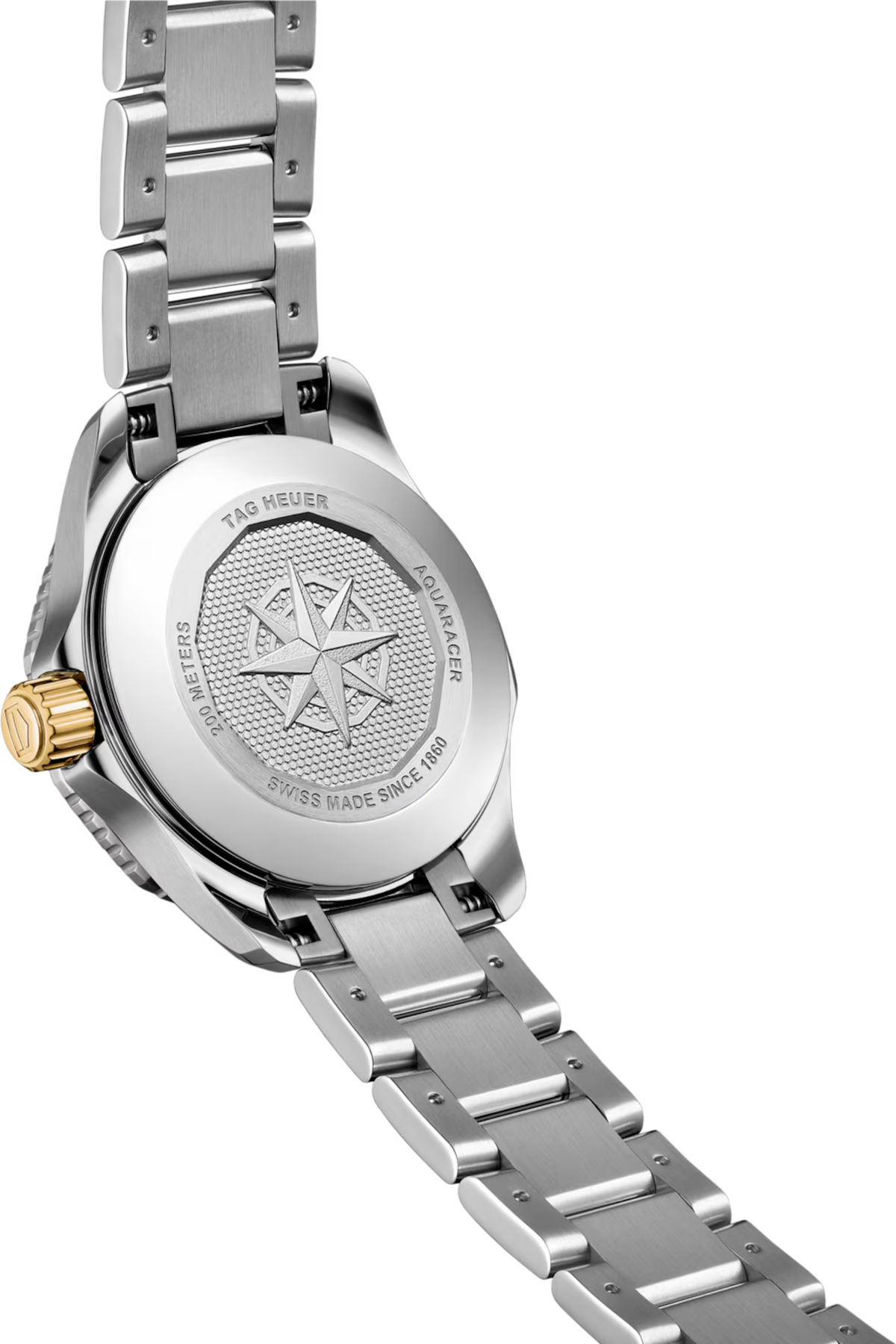 TAG Heuer Aquaracer 30mm Automatic Blue & White Smokey Dial Silver Steel Watch