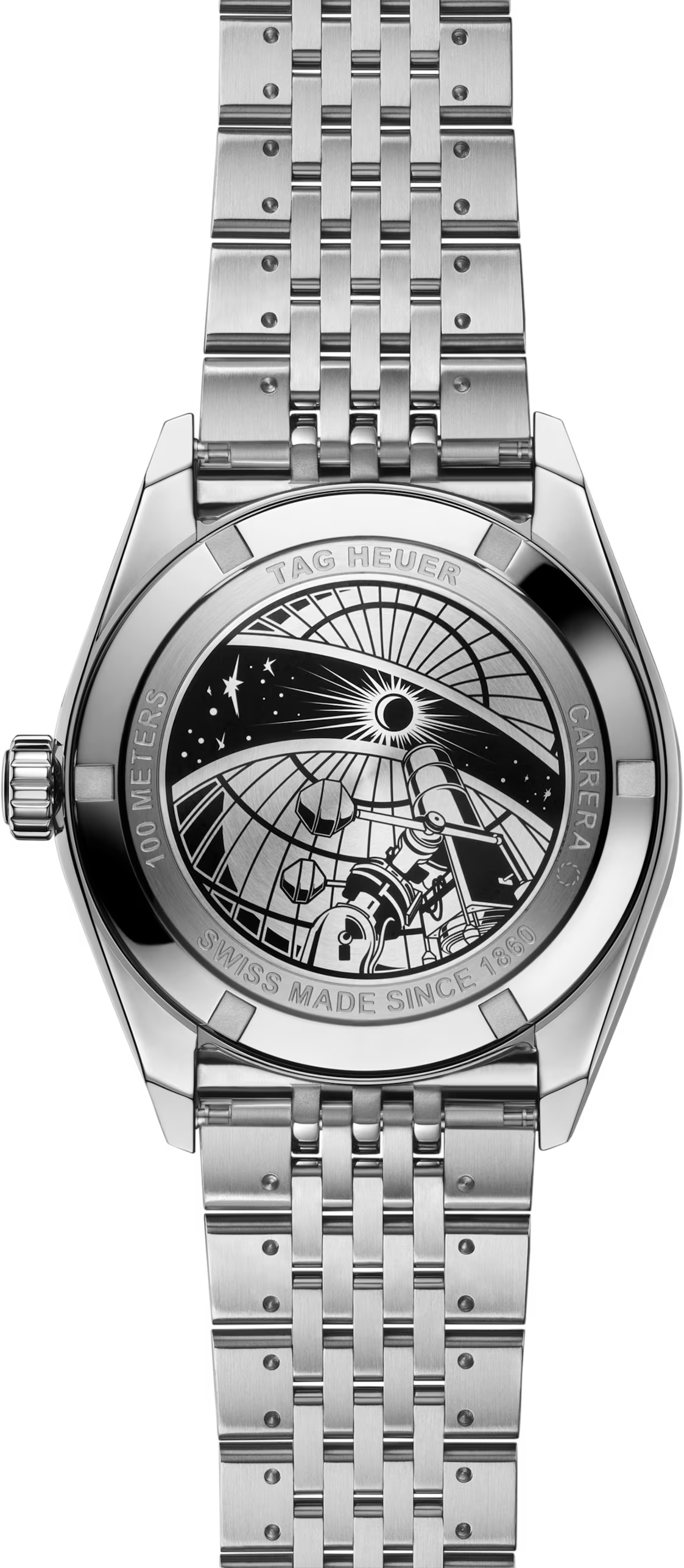 TAG Heuer Carrera 39mm Automatic Silver Sunray brushed Dial Silver Steel Watch