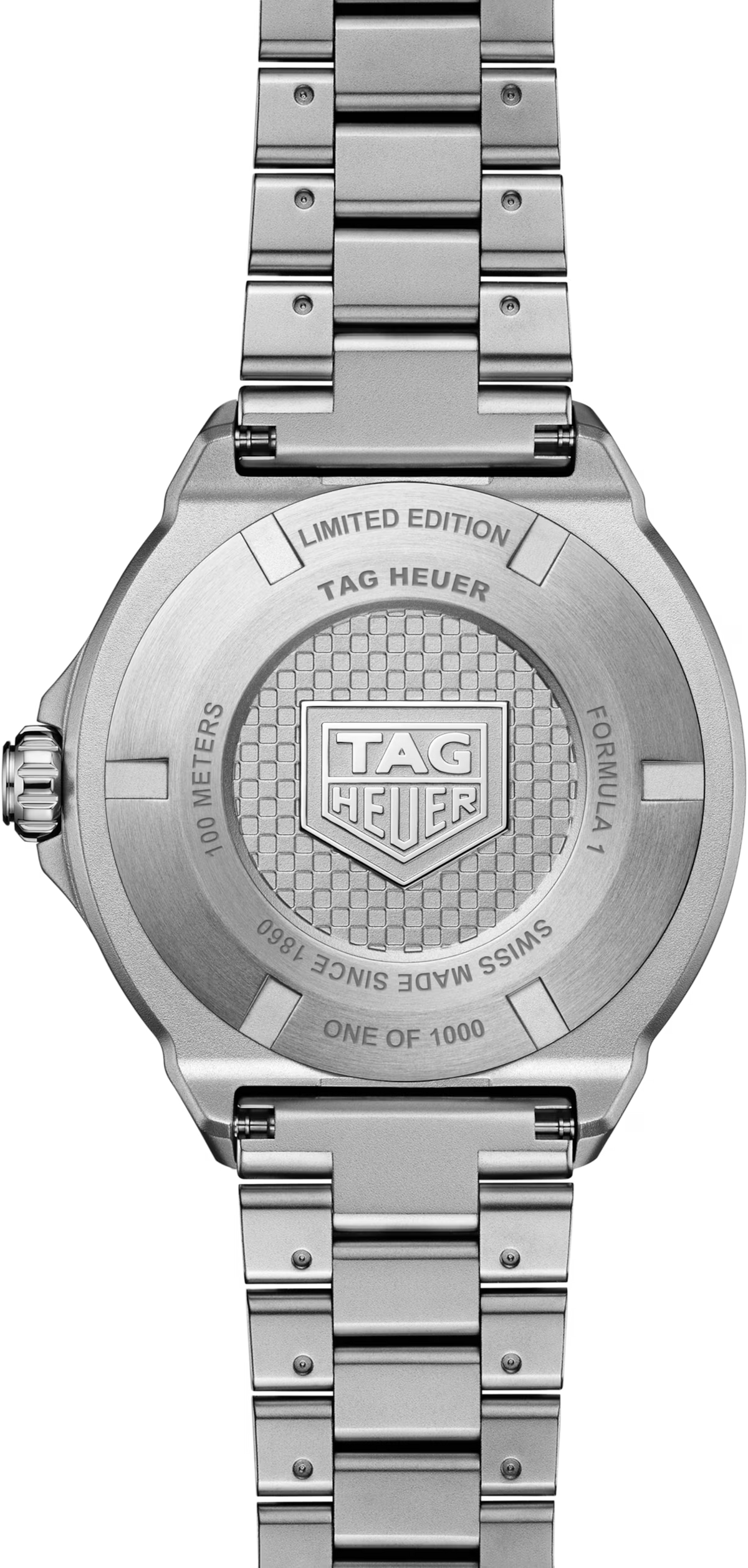 TAG Heuer Formula 1 38mm Solargraph Blue Opalin Applied Dial Silver Steel Watch