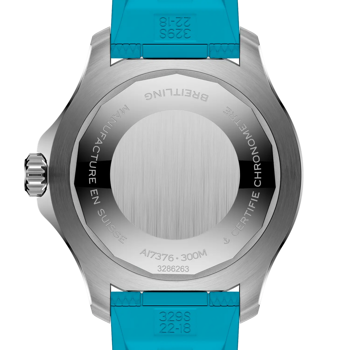 Breitling Superocean 44.0mm Automatic Turquoise Dial Rubber Strap Watch