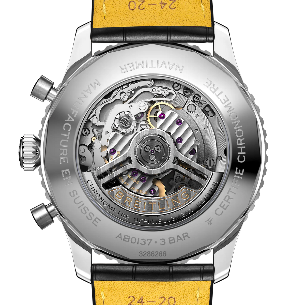 [SIMCHA-TOP500:BREITLING:AB0137211B1P1:04] Breitling Navitimer B01 Chronograph 46 – AB0137211B1P1 official image