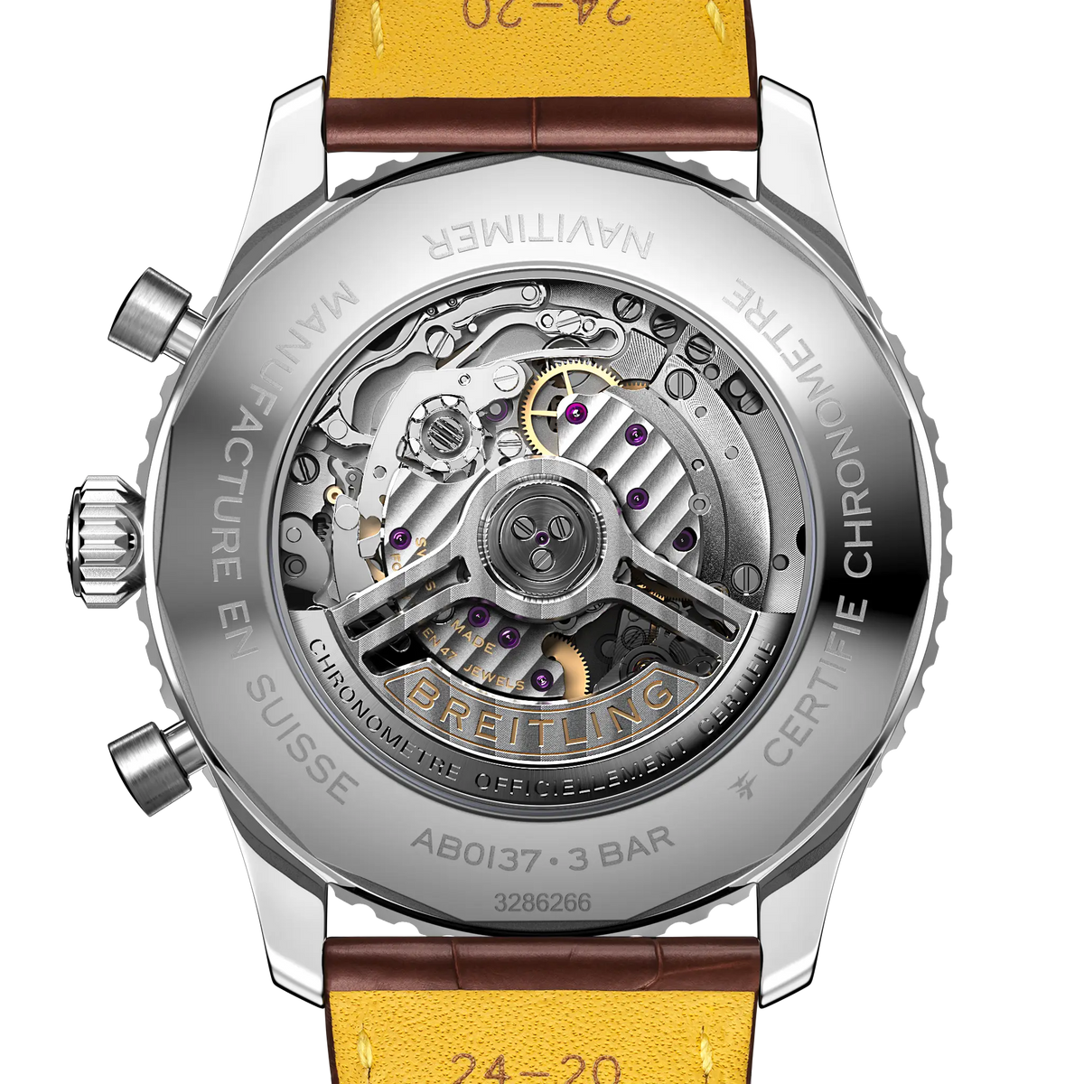 [SIMCHA-TOP500:BREITLING:AB0137211C1P1:04] Breitling Navitimer B01 Chronograph 46 – AB0137211C1P1 official image
