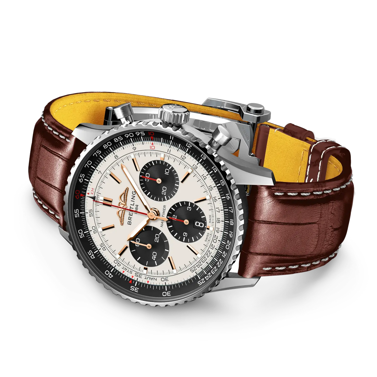 [SIMCHA-TOP500:BREITLING:AB01381E1G1P1:03] Breitling Navitimer B01 Chronograph 43 – AB01381E1G1P1 official image