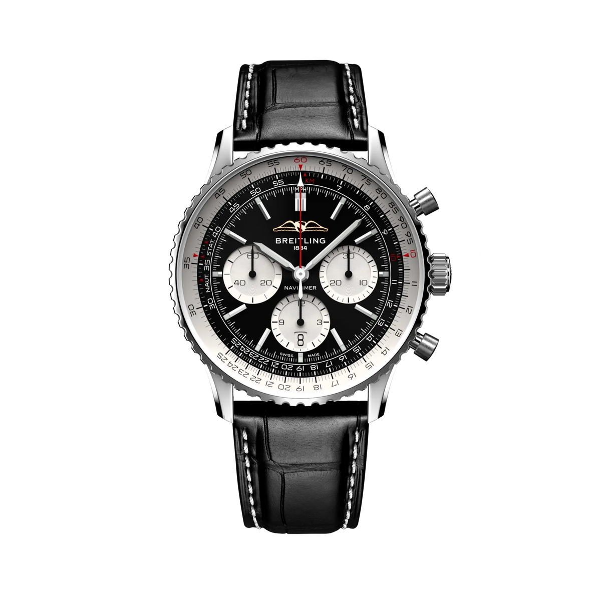 [SIMCHA-TOP500:BREITLING:AB0138211B1P1:01] Breitling Navitimer B01 Chronograph 43 – AB0138211B1P1 official image